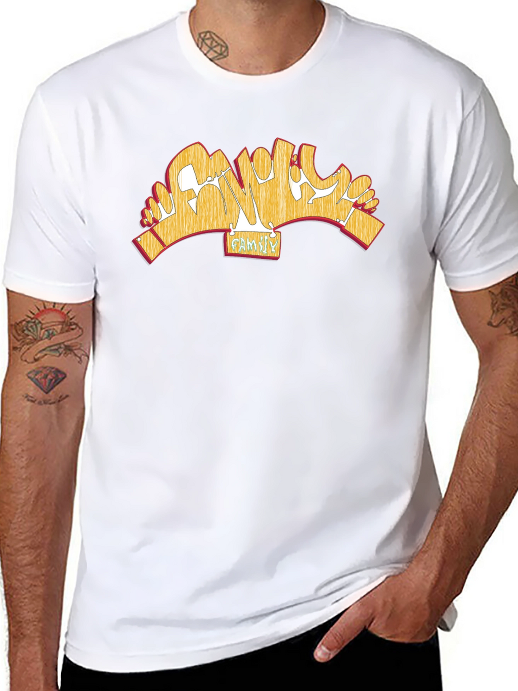 Family Tee: Bold Graphic Print T-Shirt