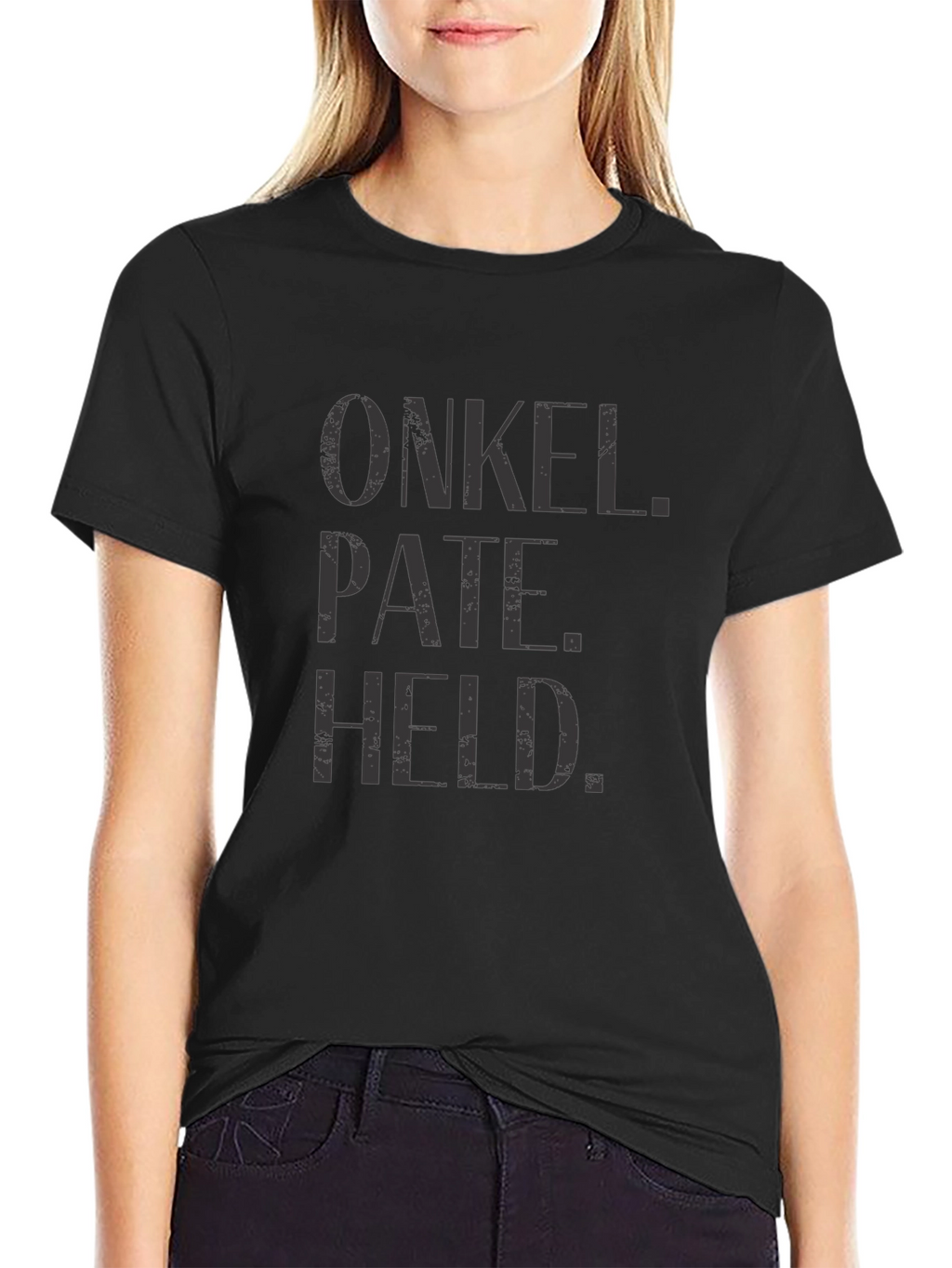 Onkel Pate Held Black Graphic T-Shirt