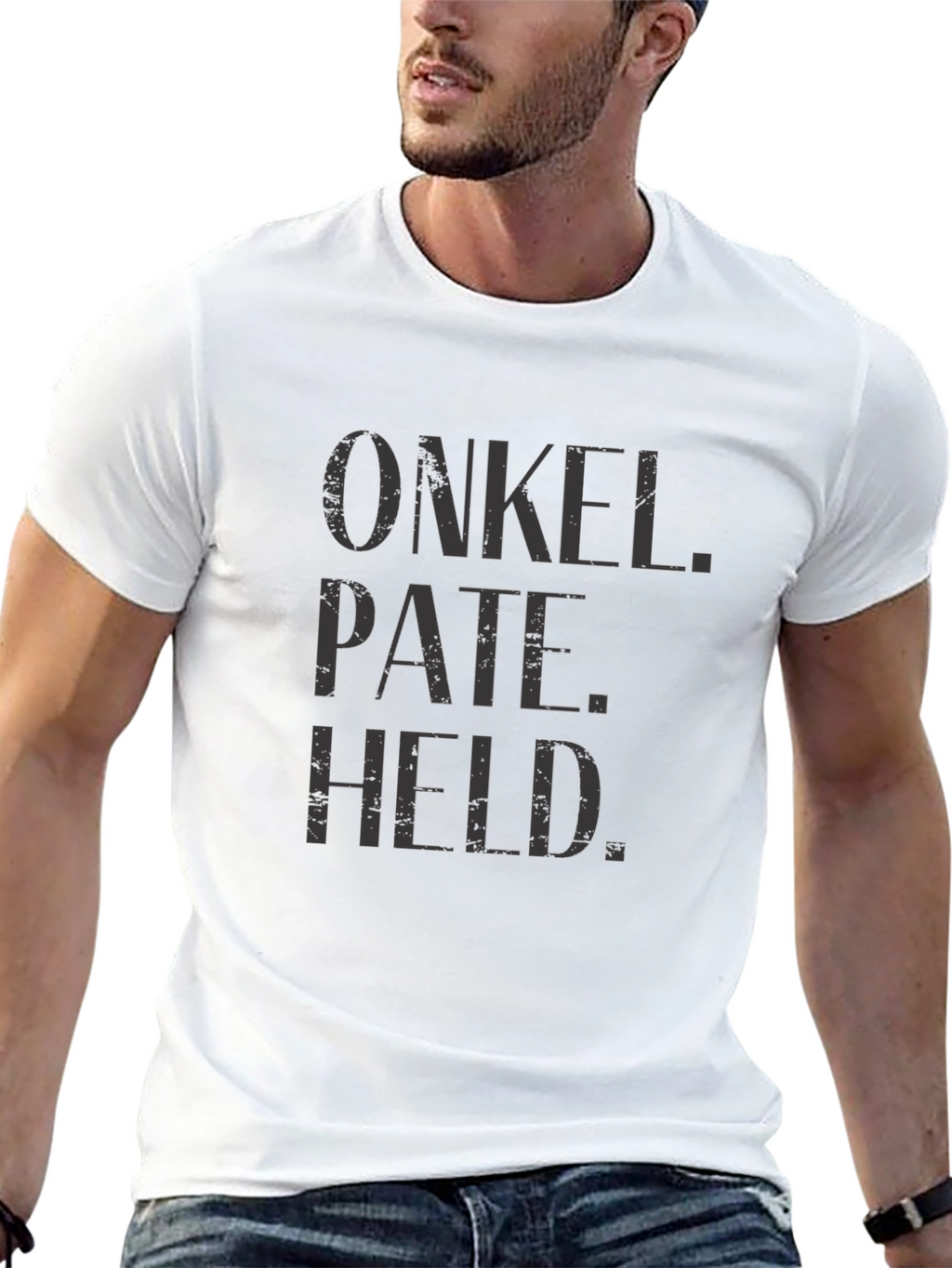 Onkel Pate Held Black Graphic T-Shirt