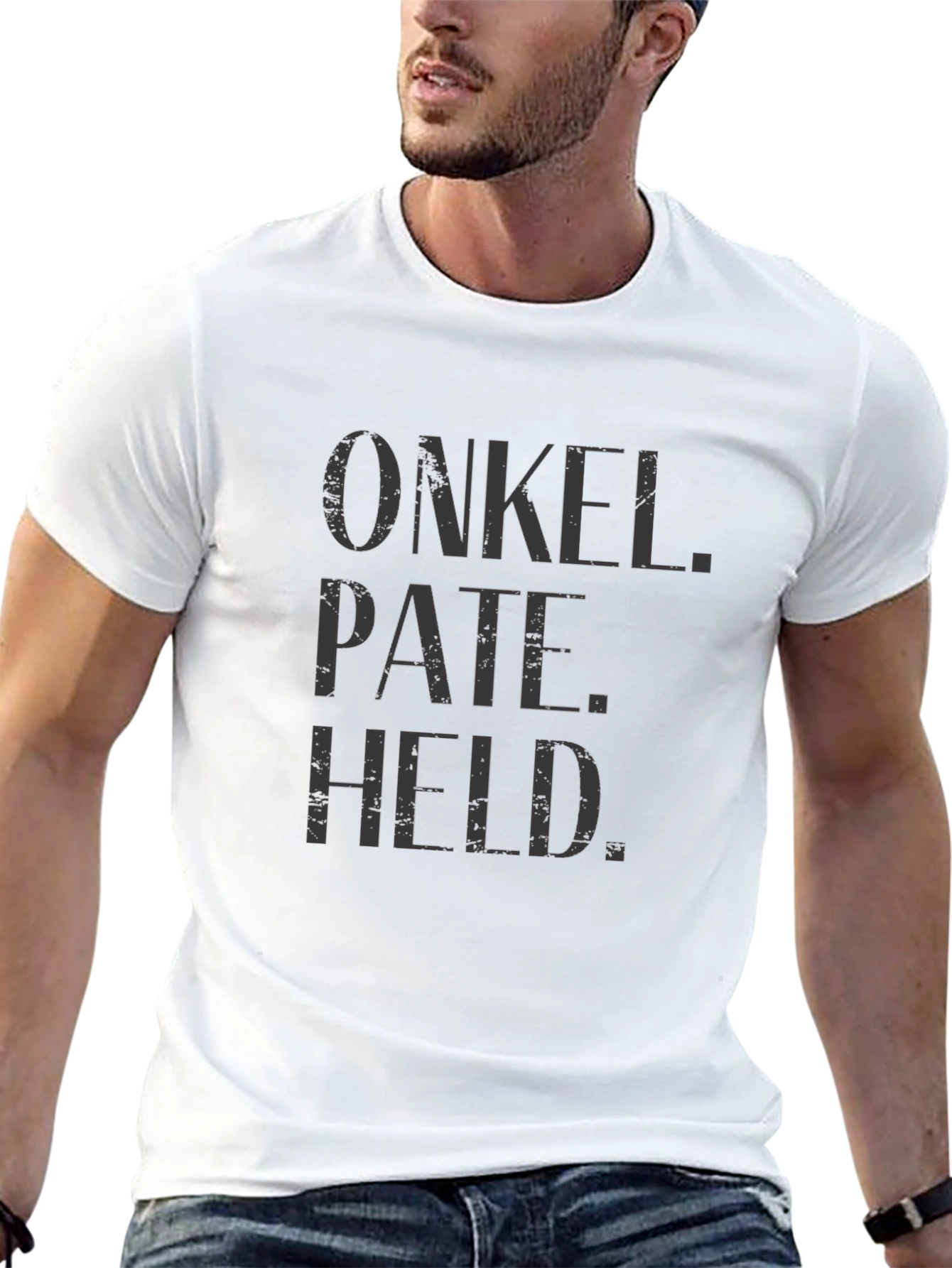 Onkel Pate Held Black Graphic T-Shirt