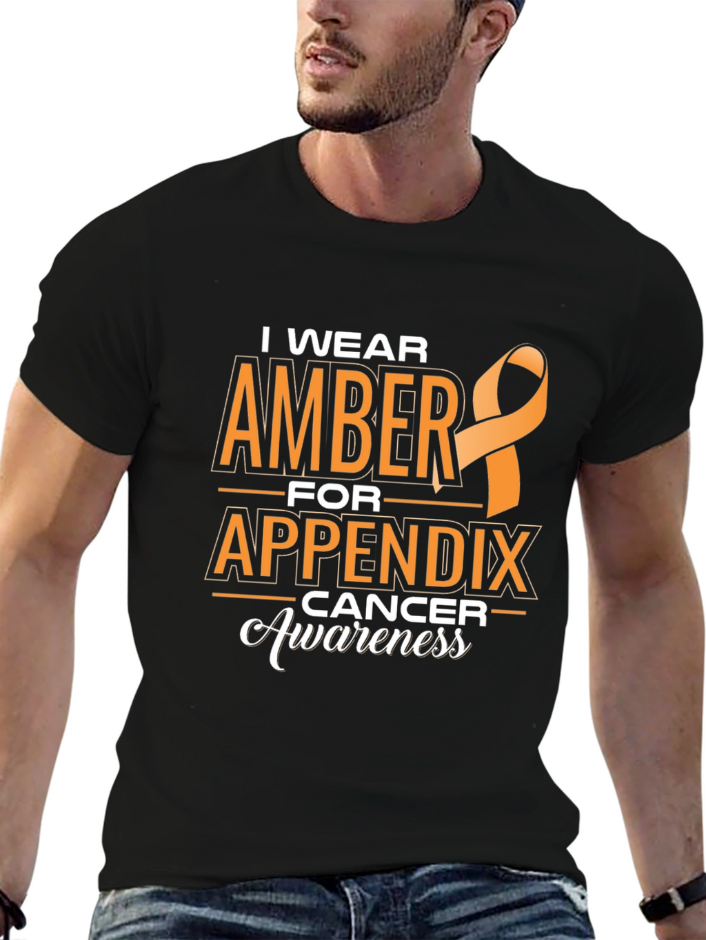 Appendix Cancer Awareness Ribbon T-Shirt