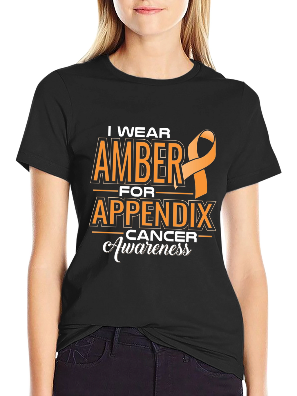 Appendix Cancer Awareness Ribbon T-Shirt
