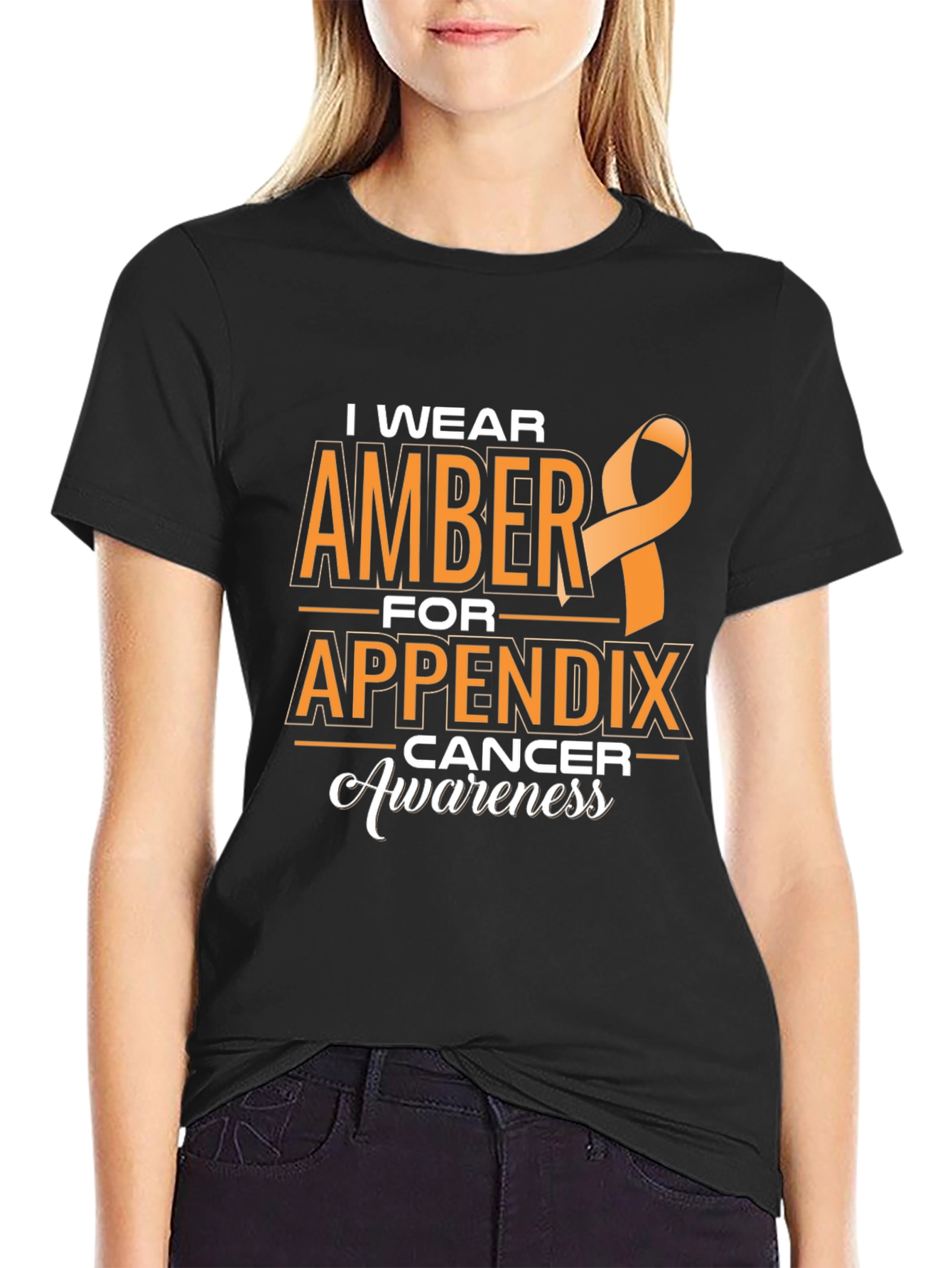 Appendix Cancer Awareness Ribbon T-Shirt