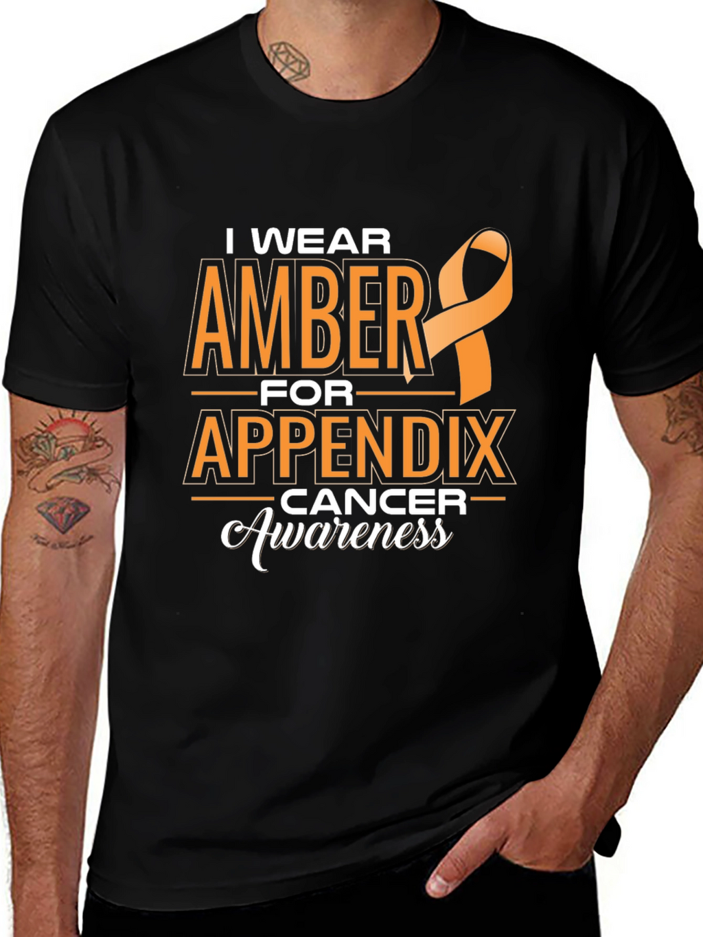 Appendix Cancer Awareness Ribbon T-Shirt