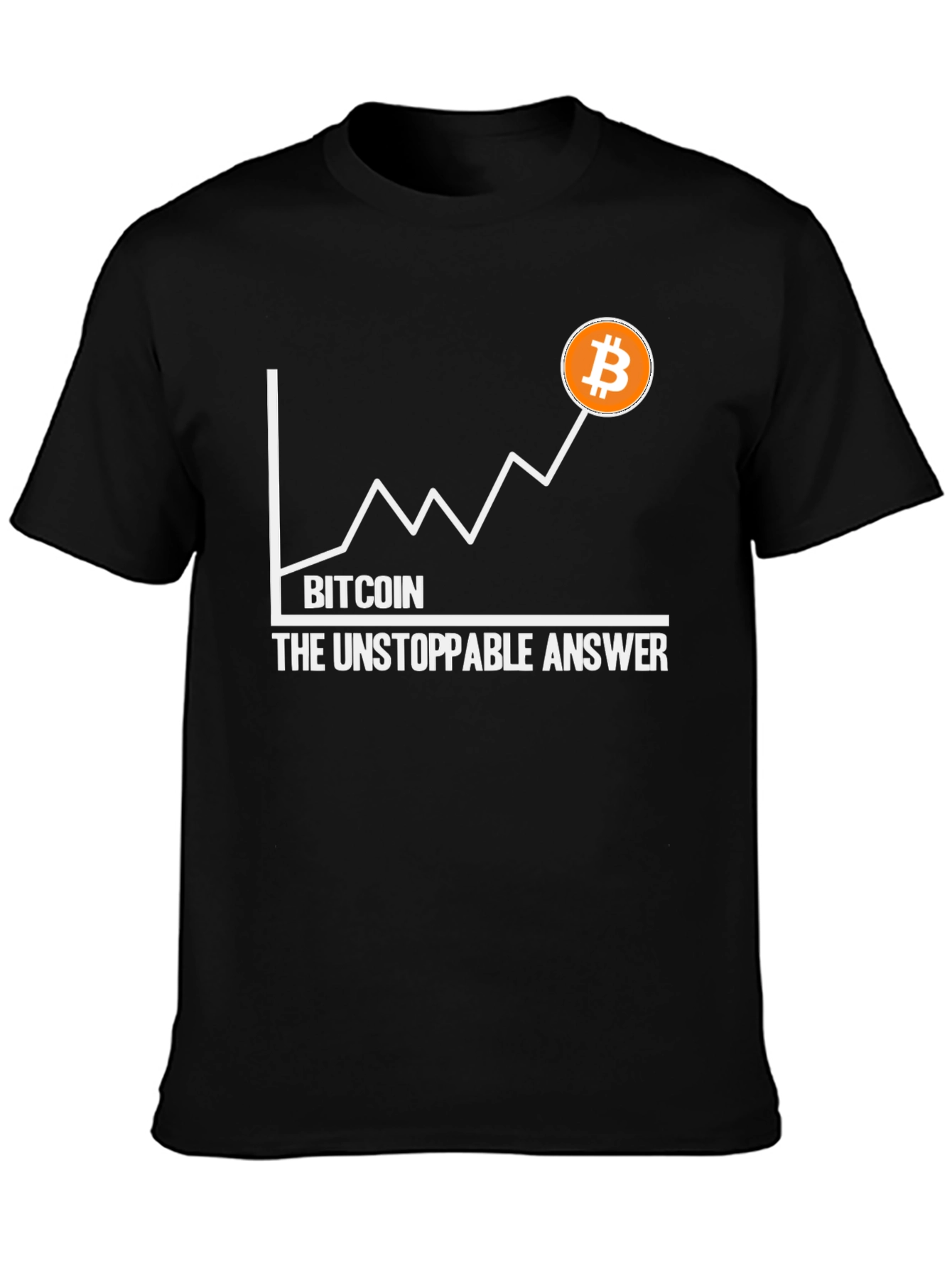 Bitcoin The Unstoppable Answer Graphic Tee