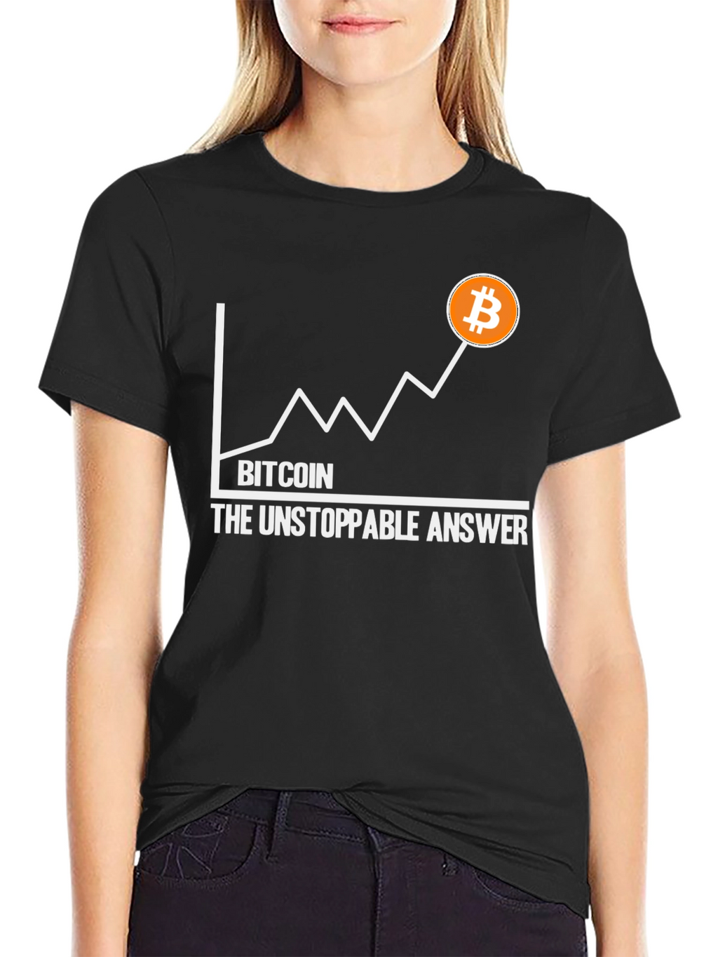 Bitcoin The Unstoppable Answer Graphic Tee
