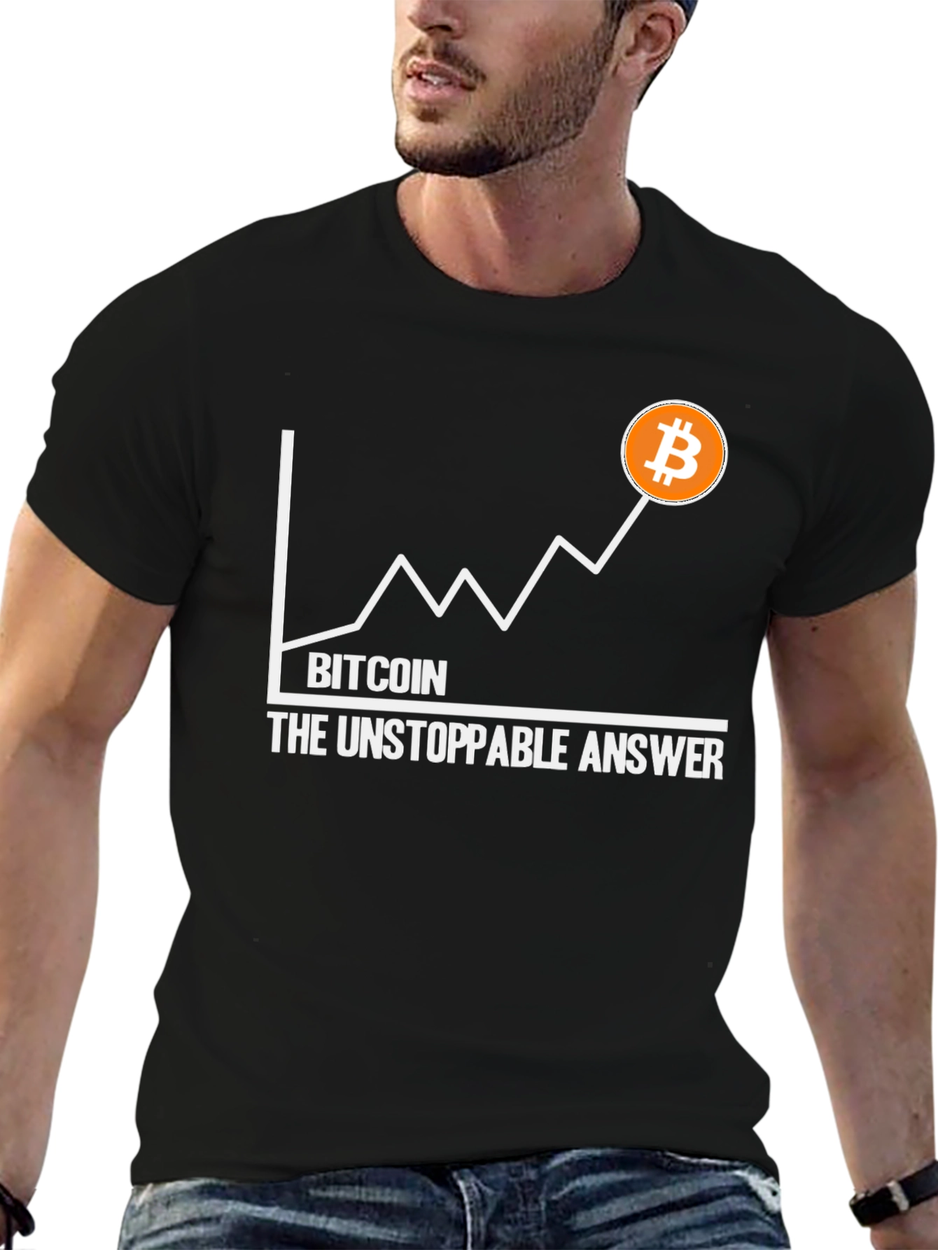 Bitcoin The Unstoppable Answer Graphic Tee