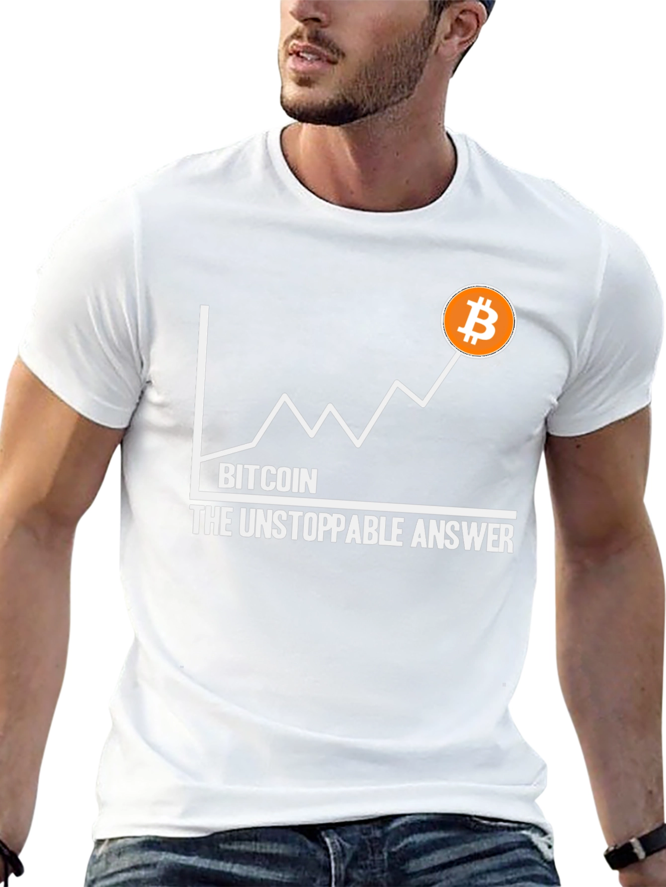 Bitcoin The Unstoppable Answer Graphic Tee