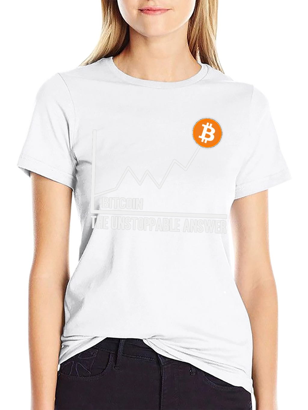 Bitcoin The Unstoppable Answer Graphic Tee