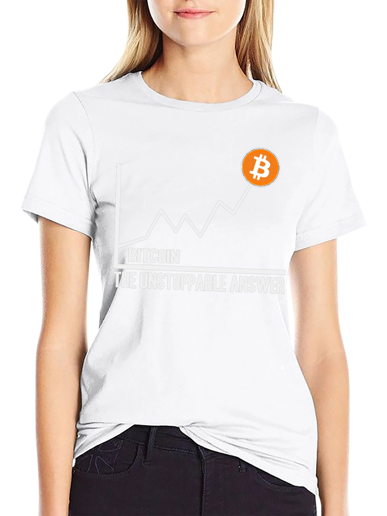 Bitcoin The Unstoppable Answer Graphic Tee