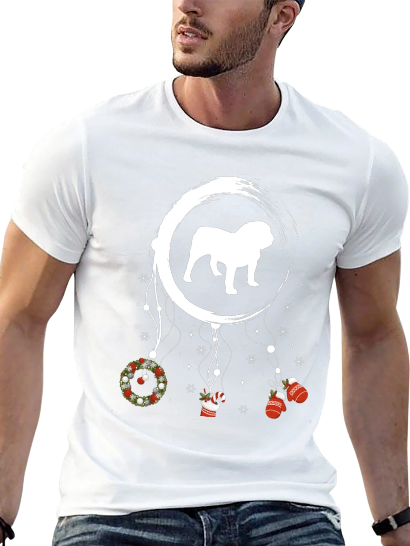 Bulldog Christmas Dreamcatcher T-Shirt
