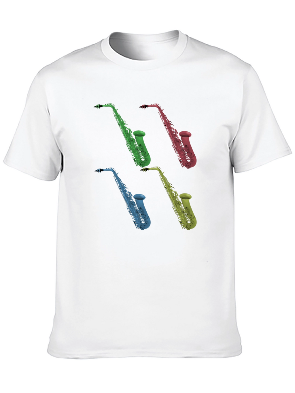 Saxophone Graphic Black T-Shirt