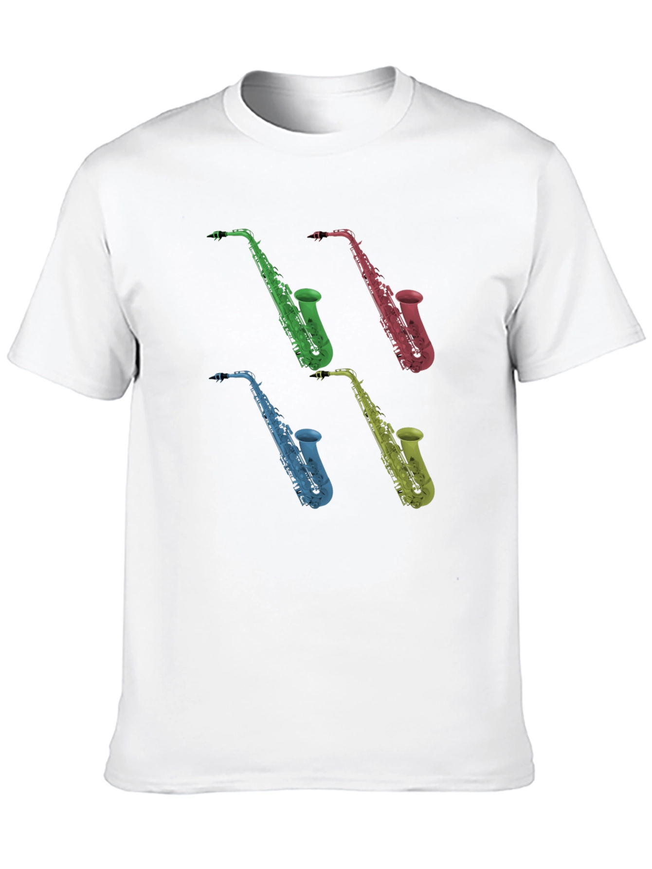Saxophone Graphic Black T-Shirt