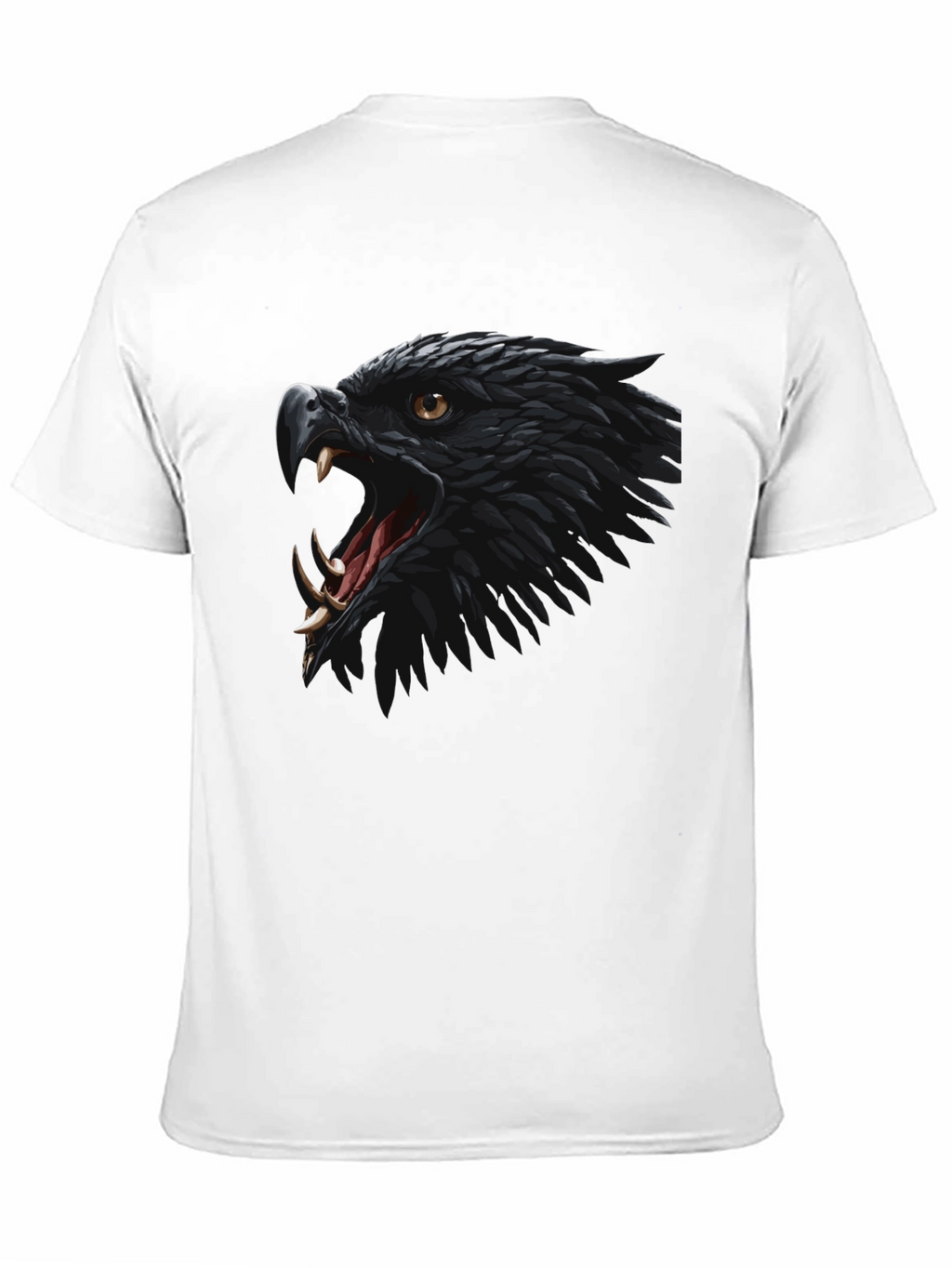 Black Eagle Graphic Tee - Fierce Bird Design T-Shirt