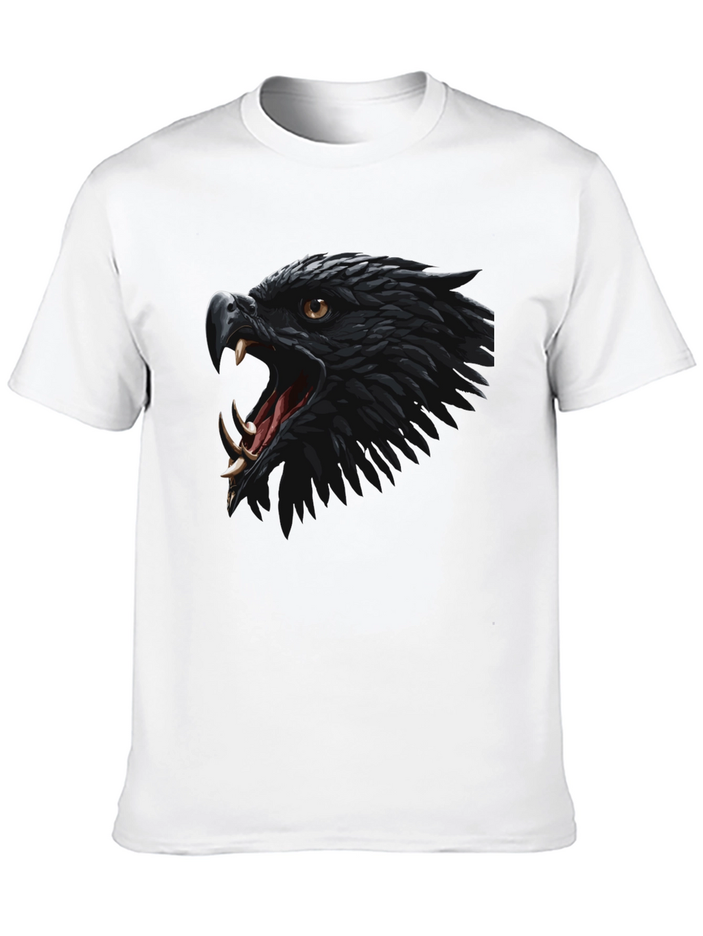 Black Eagle Graphic Tee - Fierce Bird Design T-Shirt