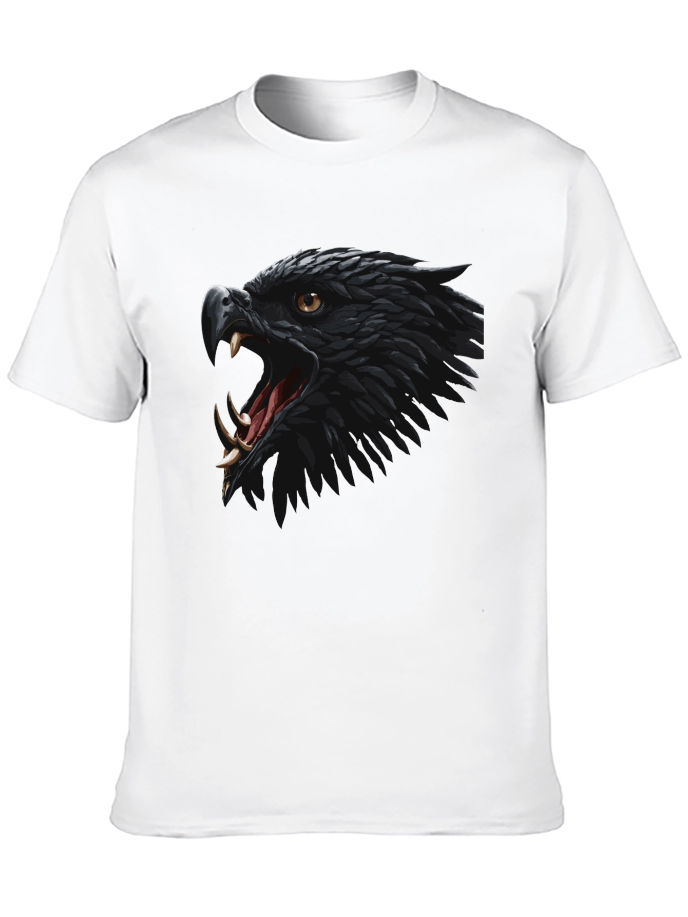 Black Eagle Graphic Tee - Fierce Bird Design T-Shirt
