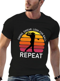 Golf Swing Repeat T-Shirt - Funny Golfer Tee
