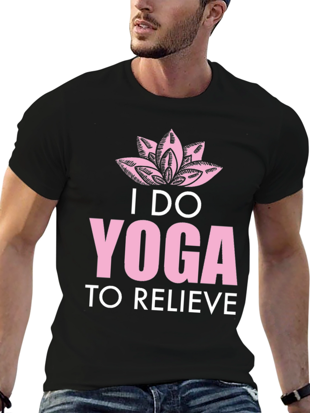 Yoga Graphic Tee - I Do Yoga to Relieve