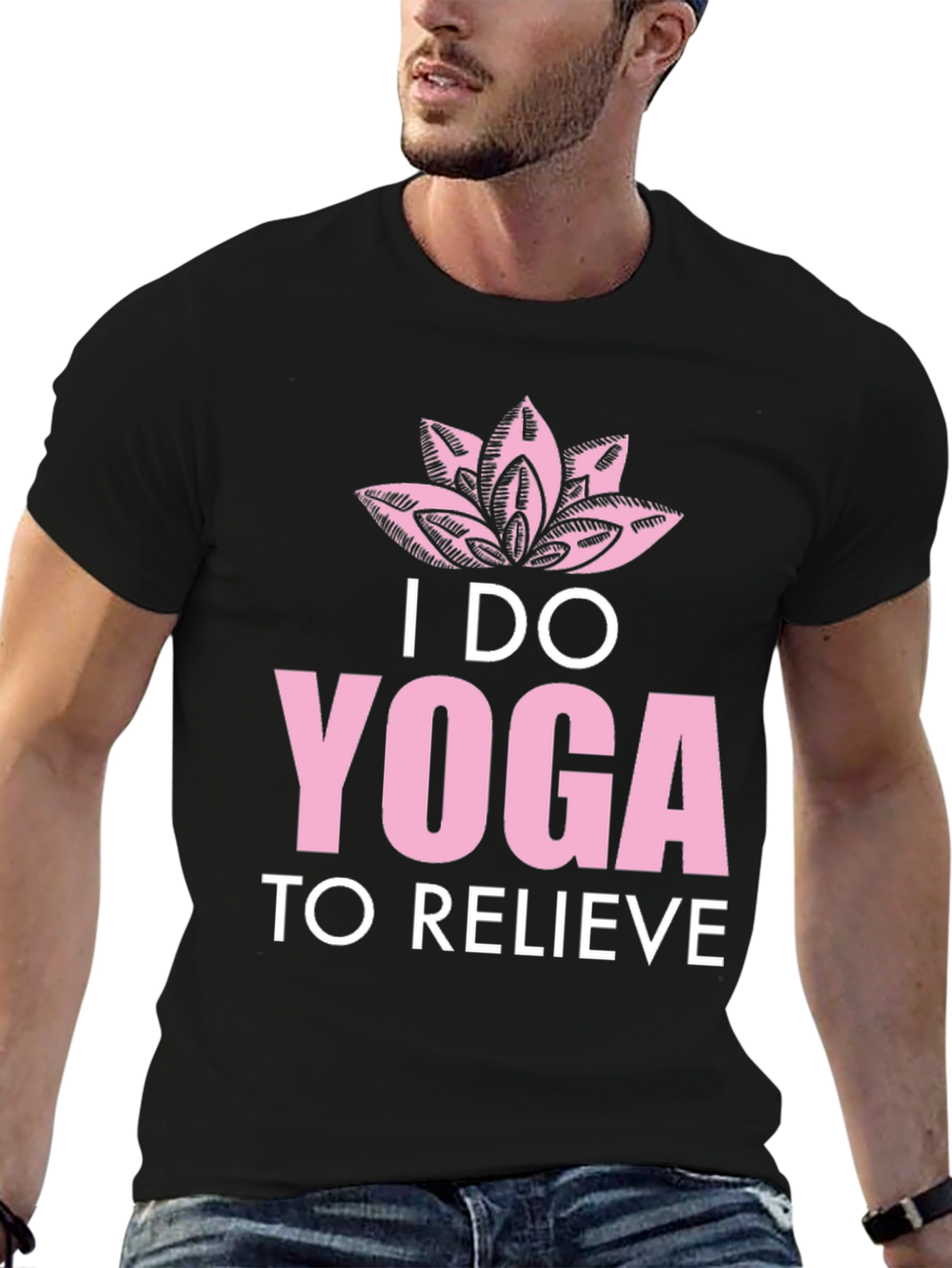 Yoga Graphic Tee - I Do Yoga to Relieve