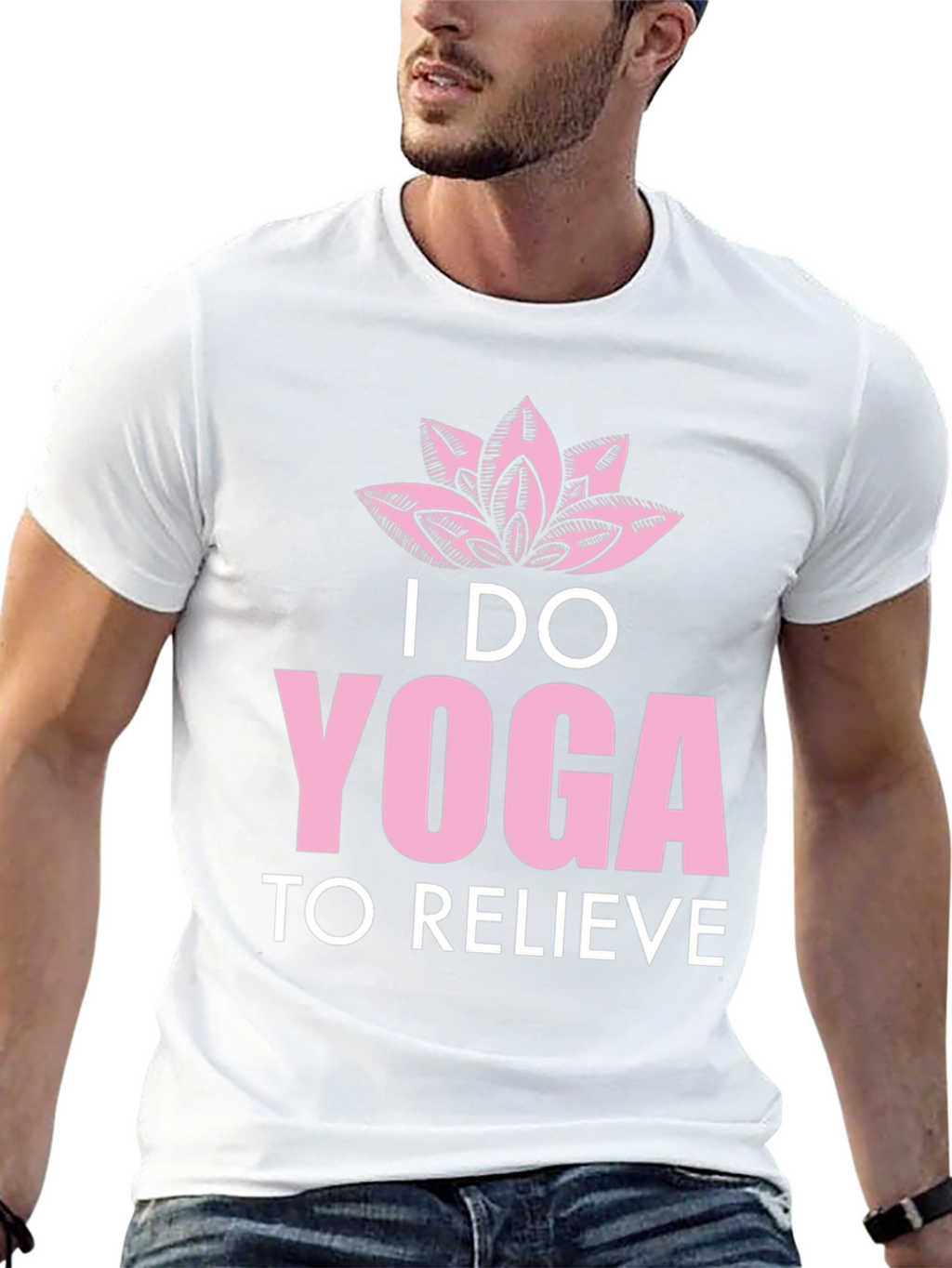 Yoga Graphic Tee - I Do Yoga to Relieve