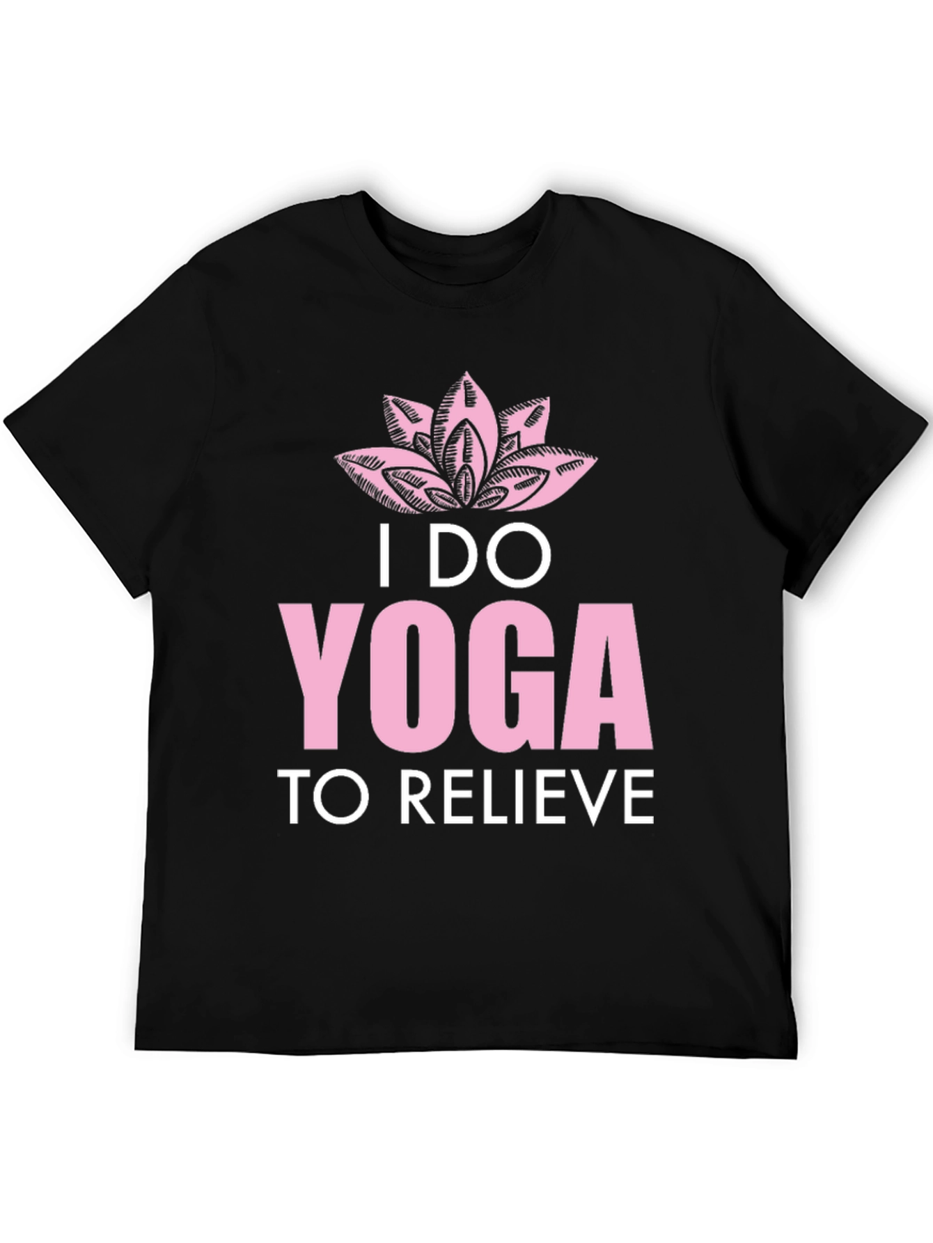 Yoga Graphic Tee - I Do Yoga to Relieve