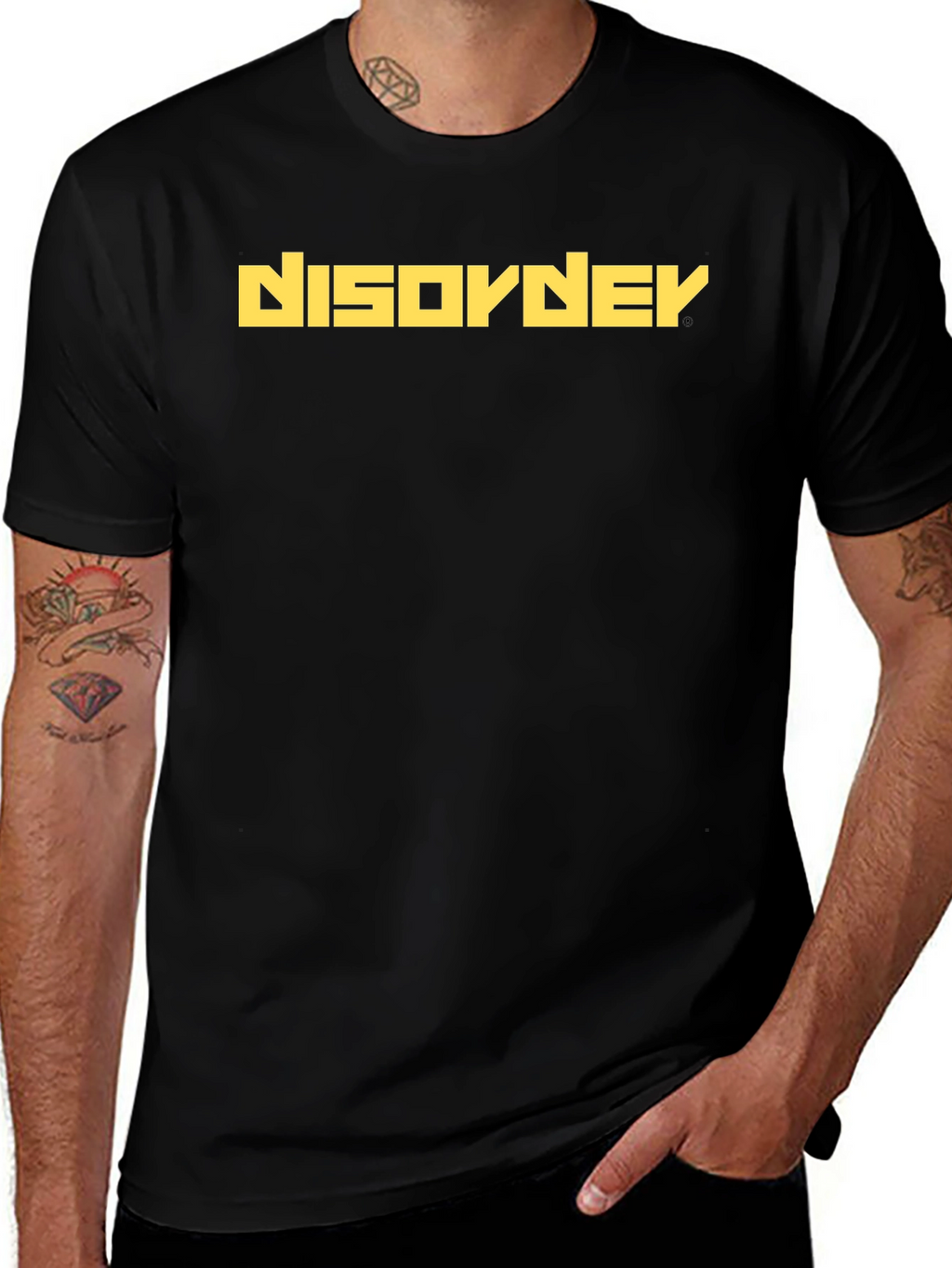 Black DISOYDEY Graphic Tee - Cool & Casual