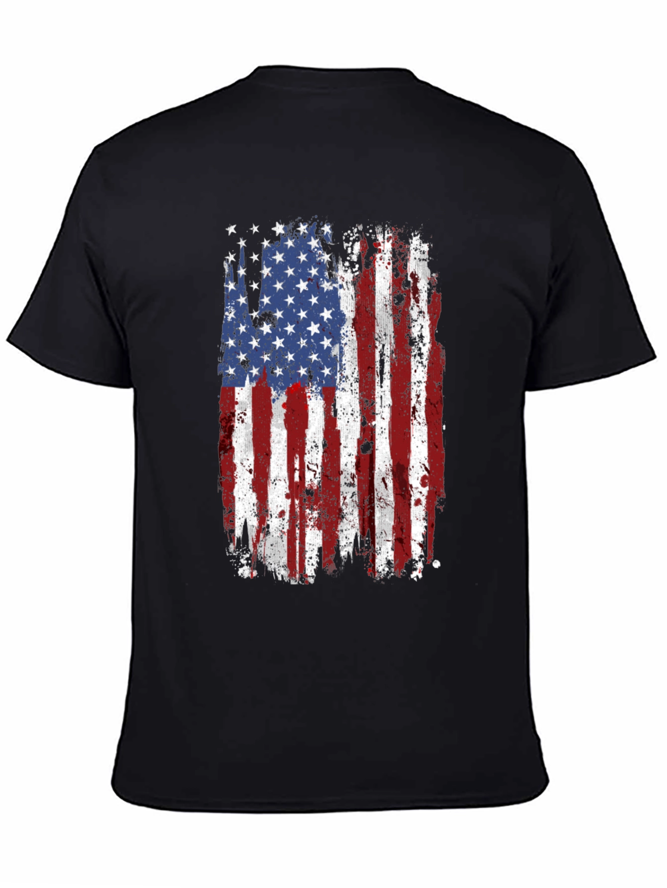 Distressed American Flag Graphic T-Shirt
