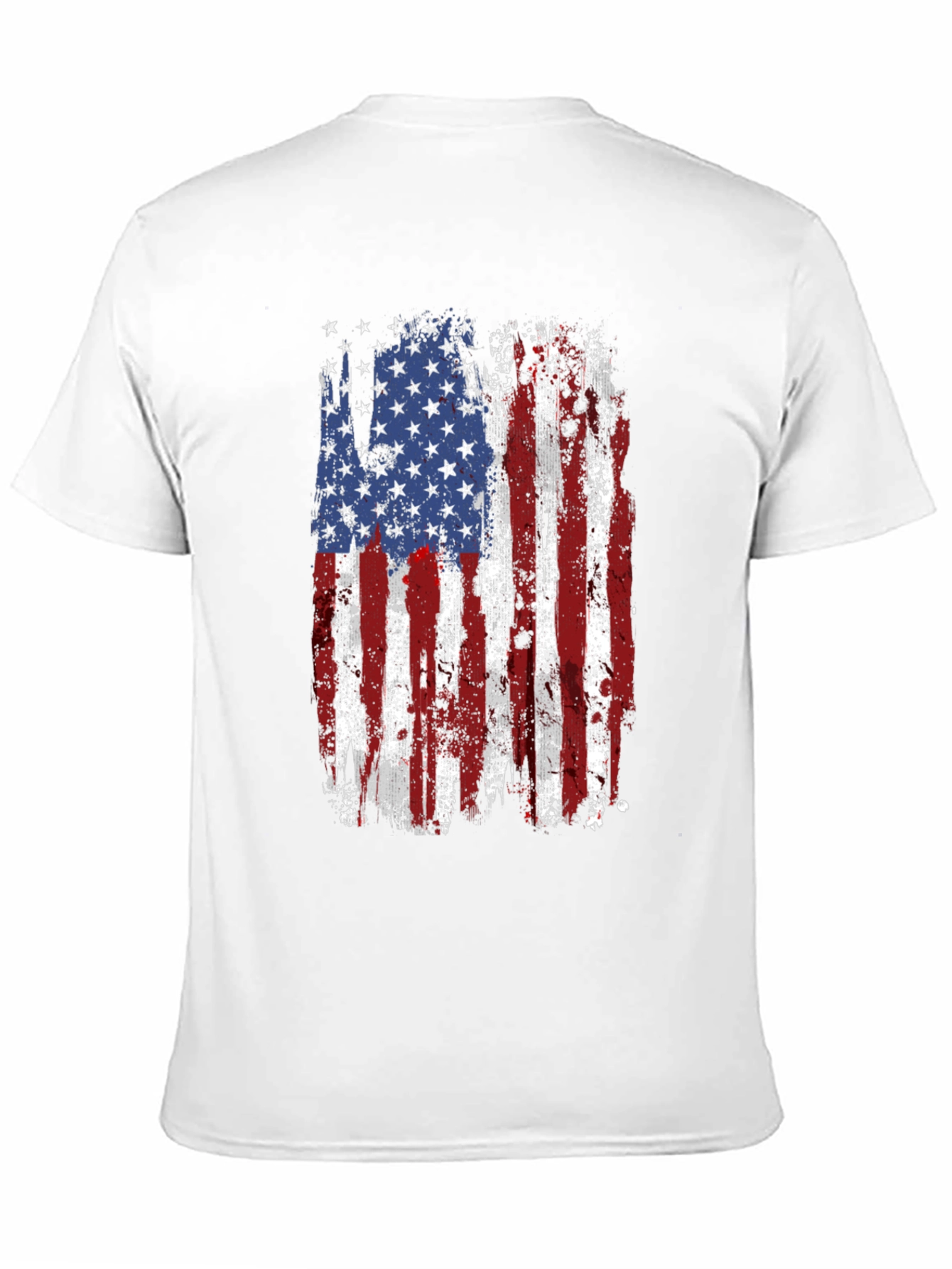 Distressed American Flag Graphic T-Shirt