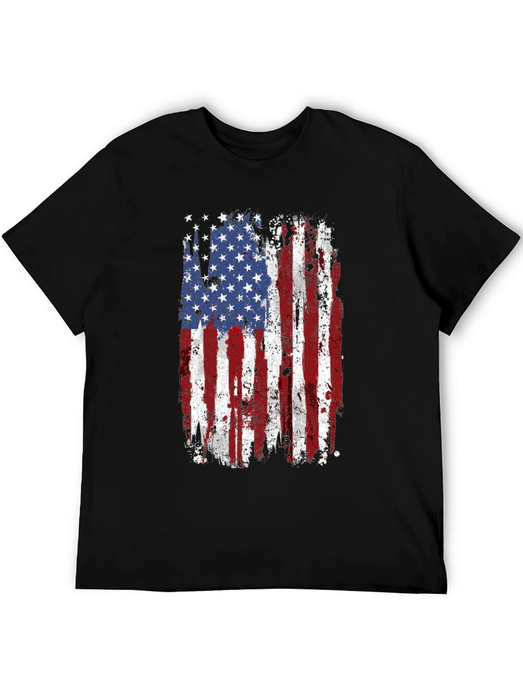Distressed American Flag Graphic T-Shirt