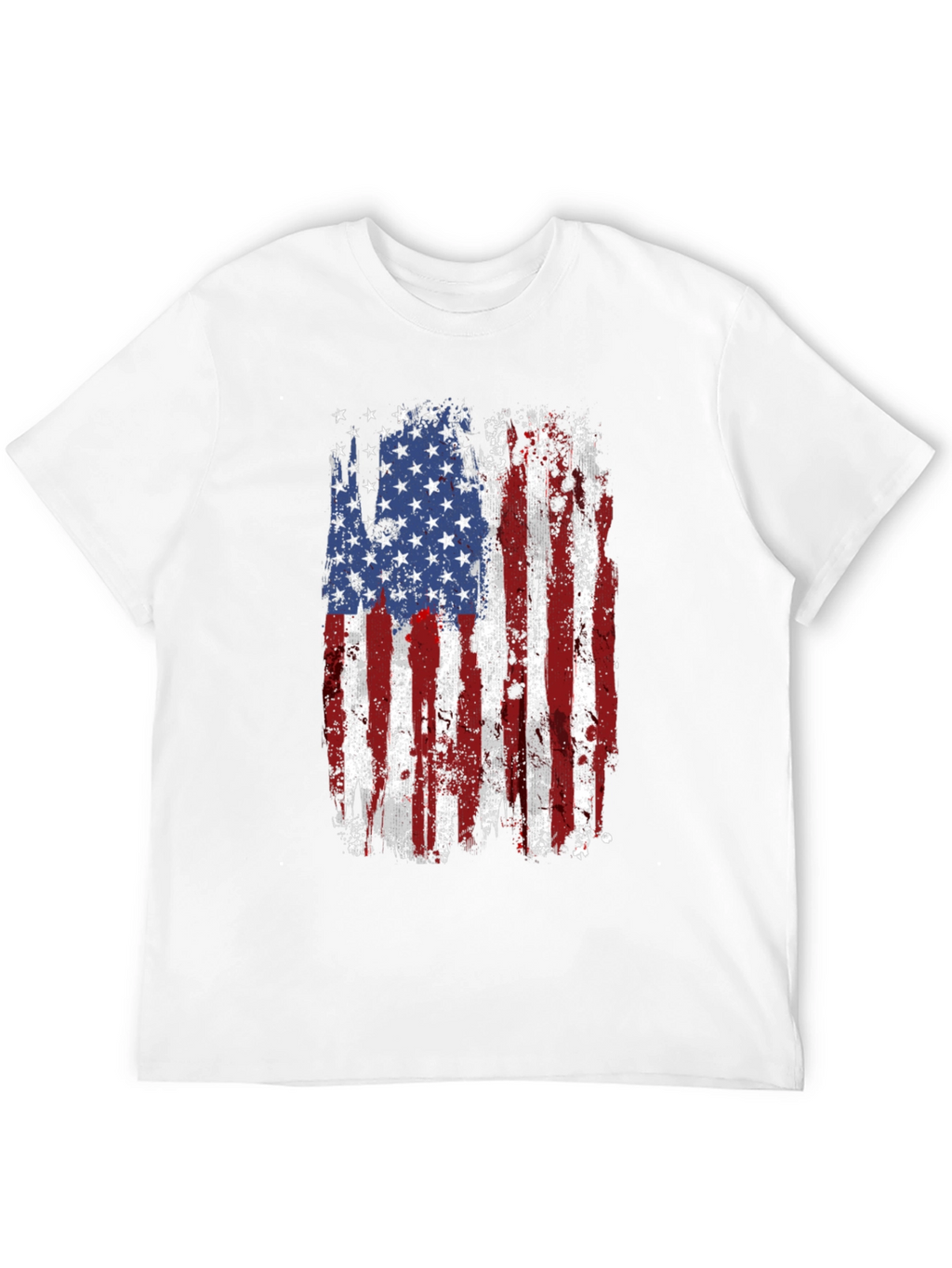 Distressed American Flag Graphic T-Shirt