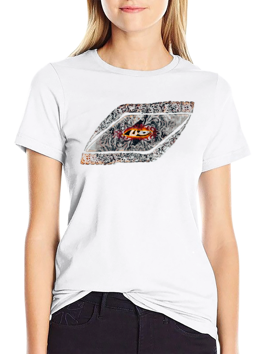 Unique Graphic Tee - Diamond Motif