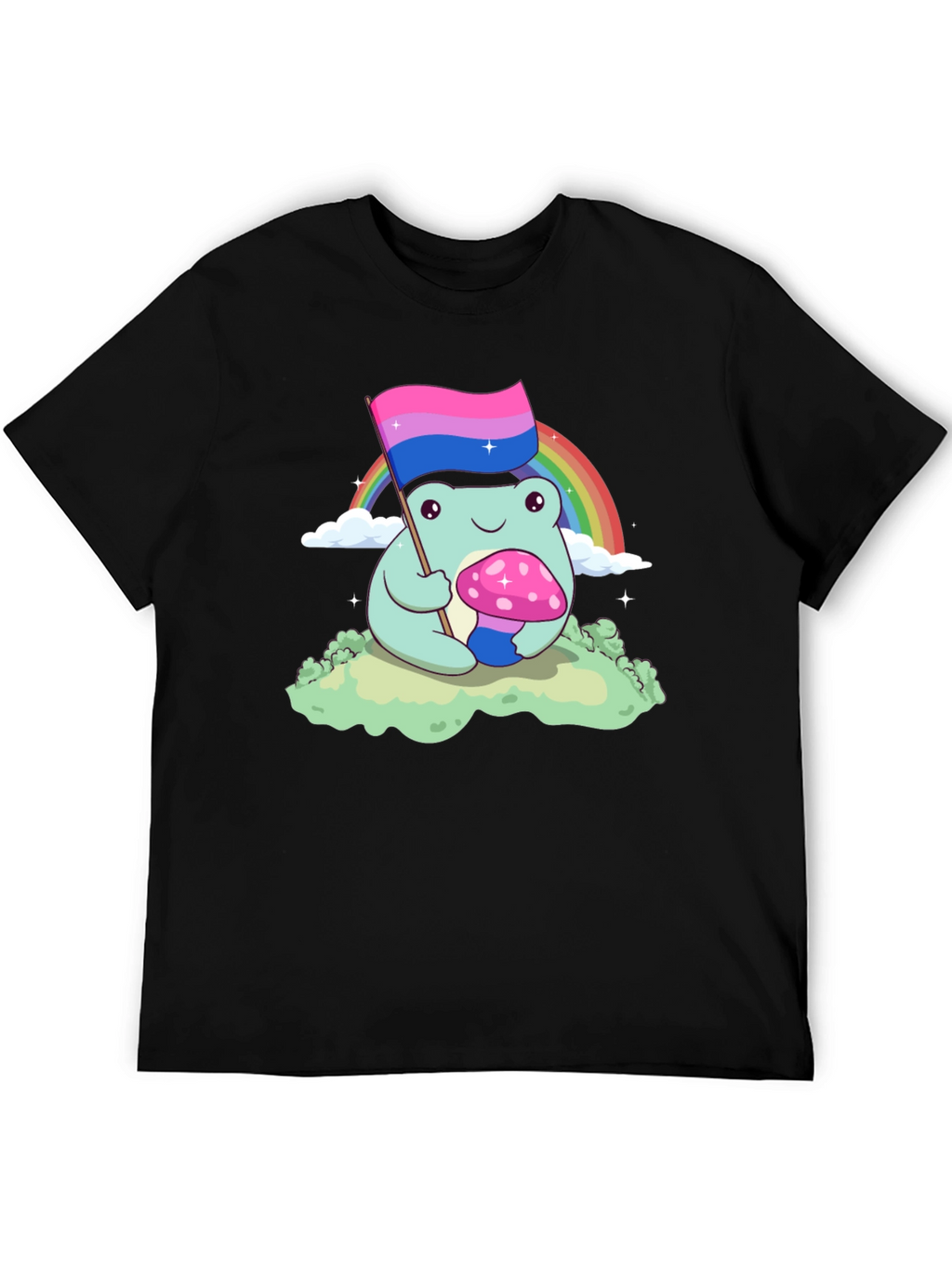 Bisexual Pride Frog Graphic T-Shirt