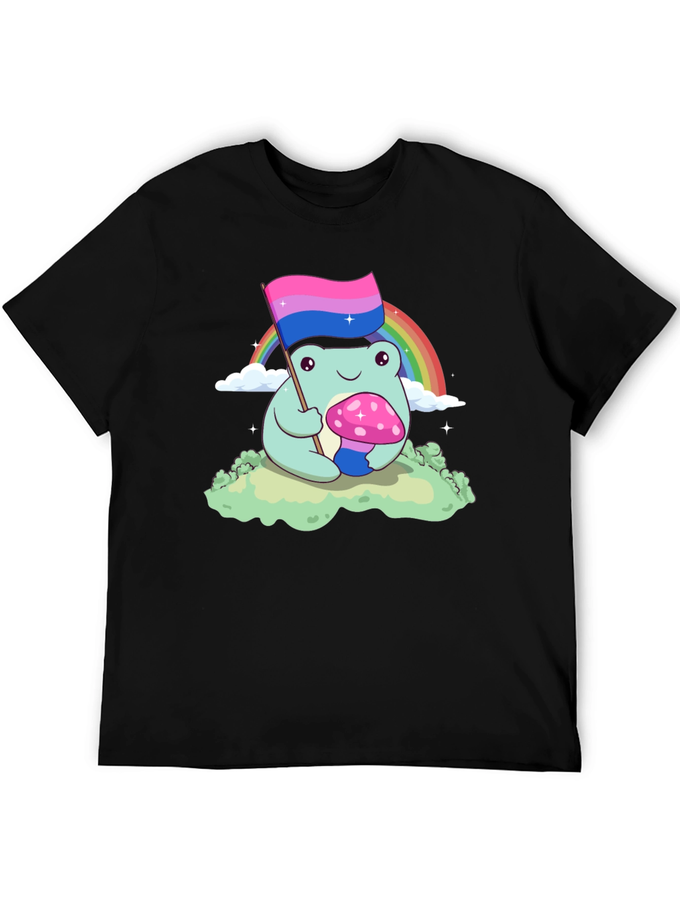 Bisexual Pride Frog Graphic T-Shirt