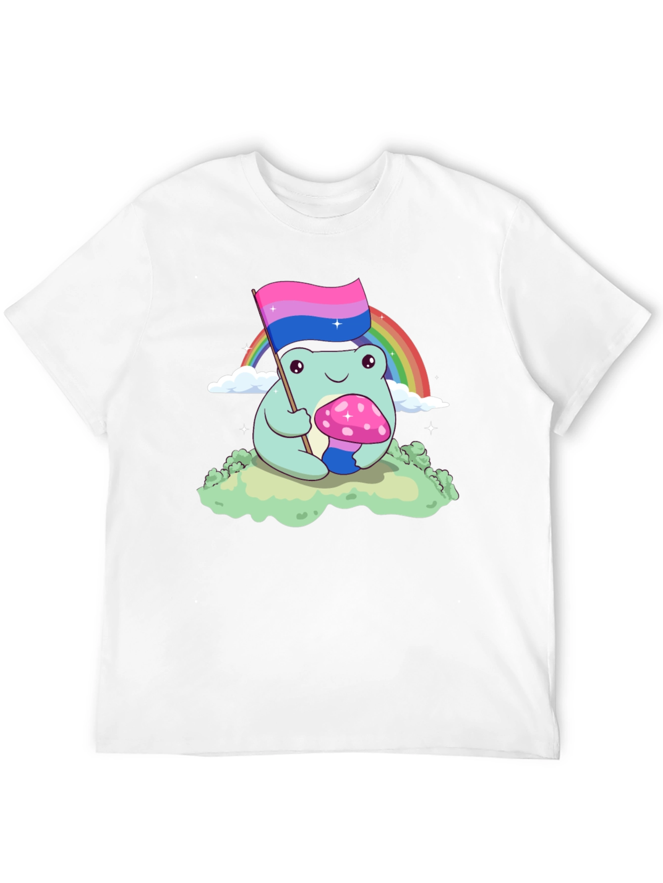 Bisexual Pride Frog Graphic T-Shirt
