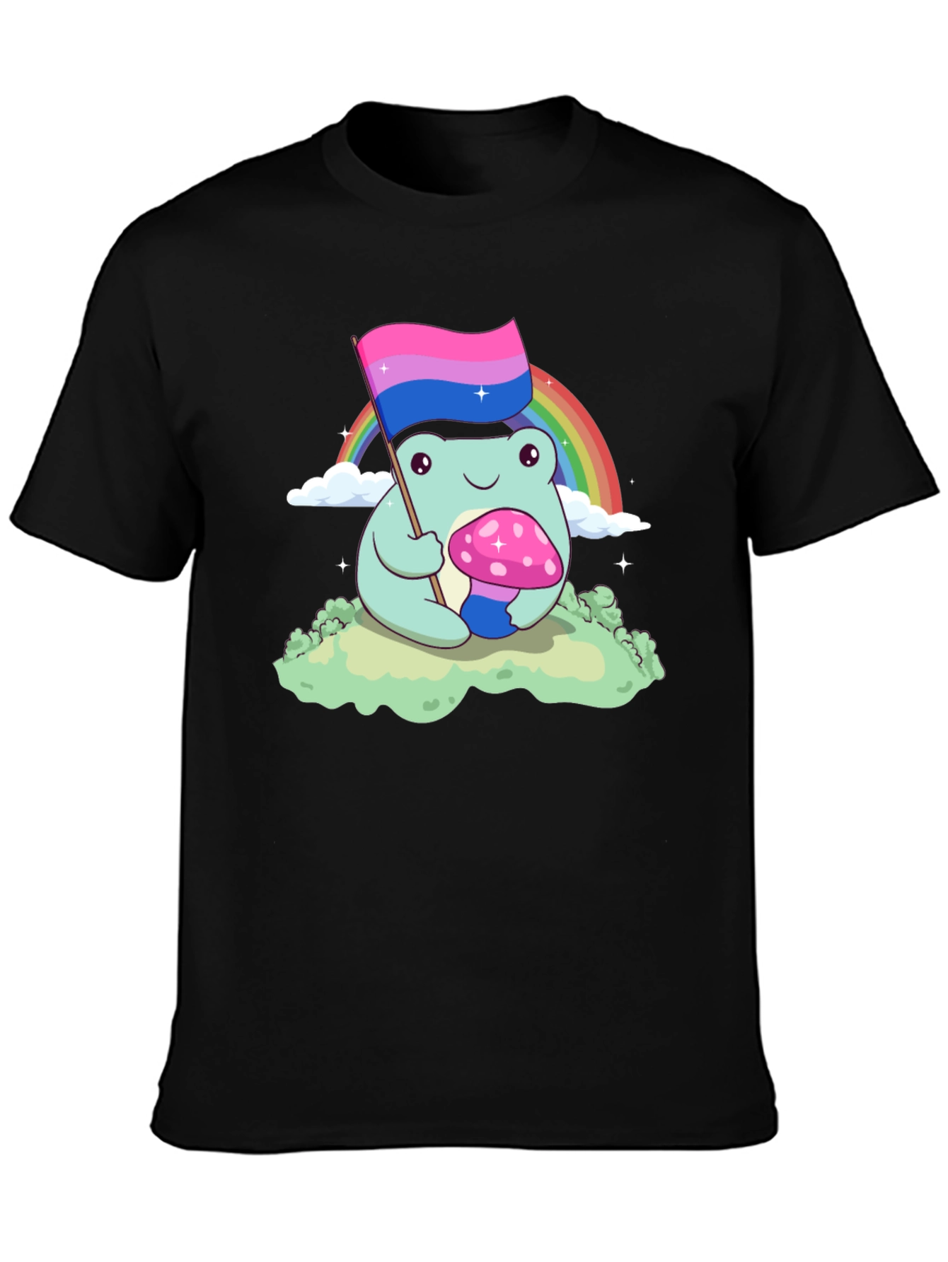 Bisexual Pride Frog Graphic T-Shirt