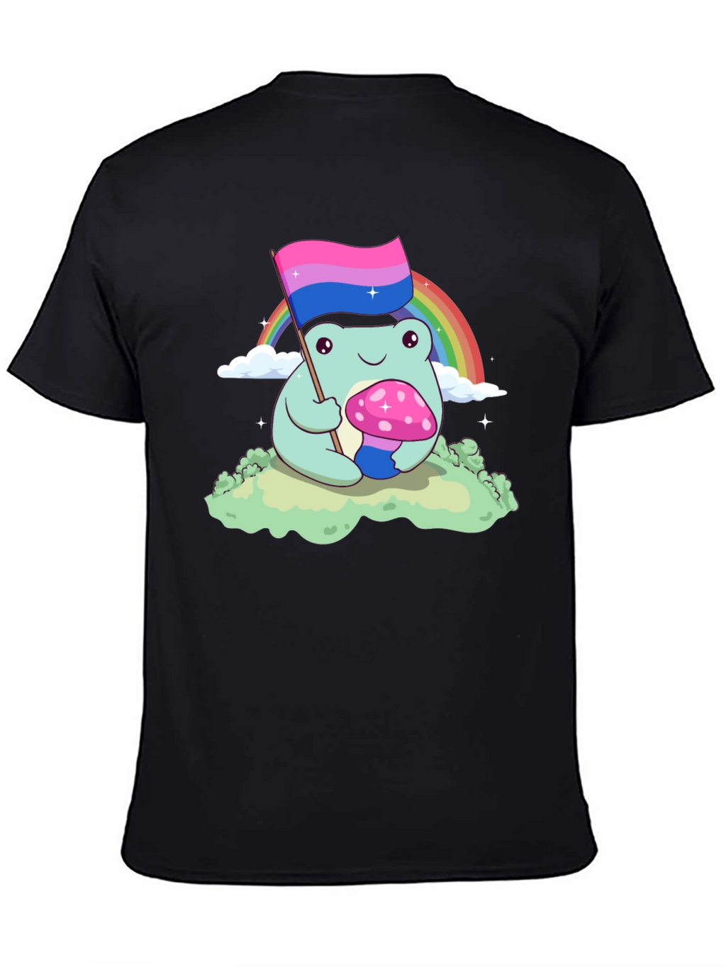 Bisexual Pride Frog Graphic T-Shirt