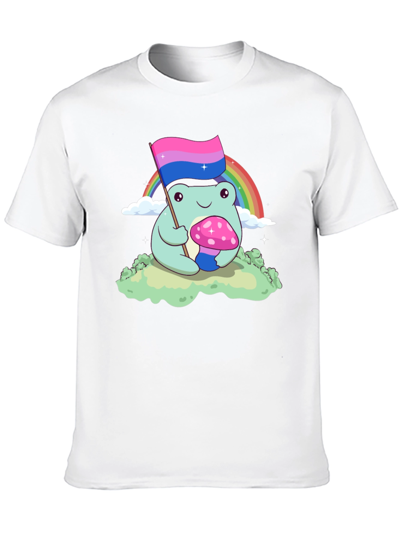 Bisexual Pride Frog Graphic T-Shirt