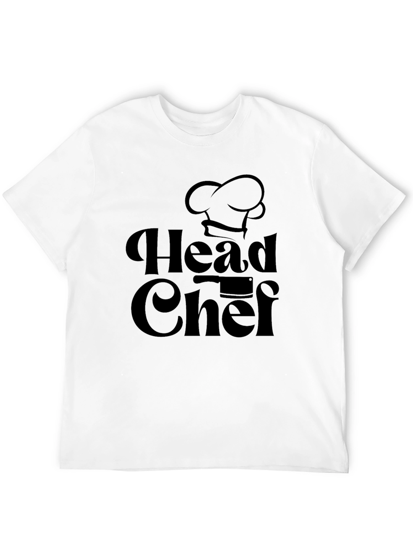 Head Chef Black Graphic Tee - Culinary Design