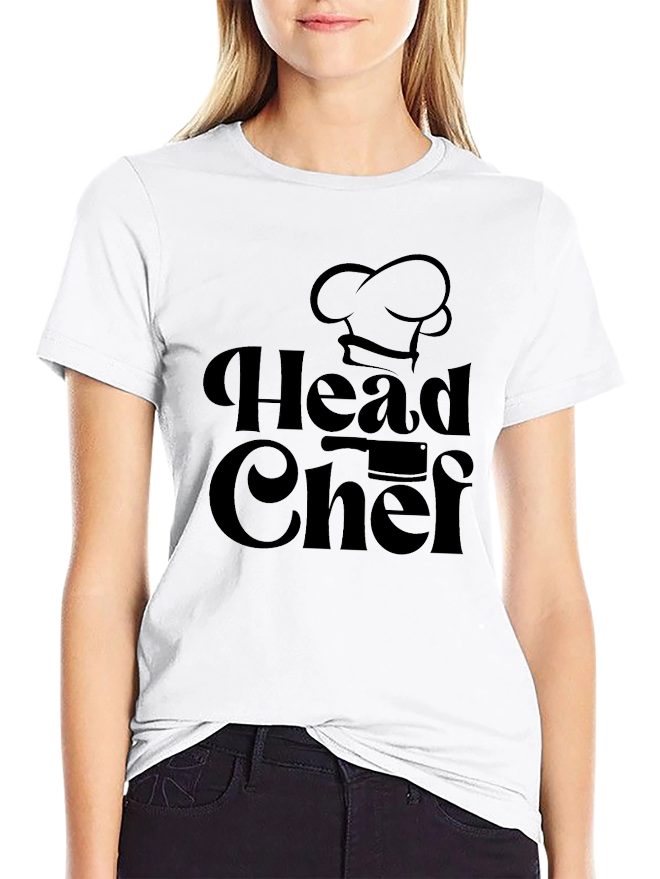 Head Chef Black Graphic Tee - Culinary Design