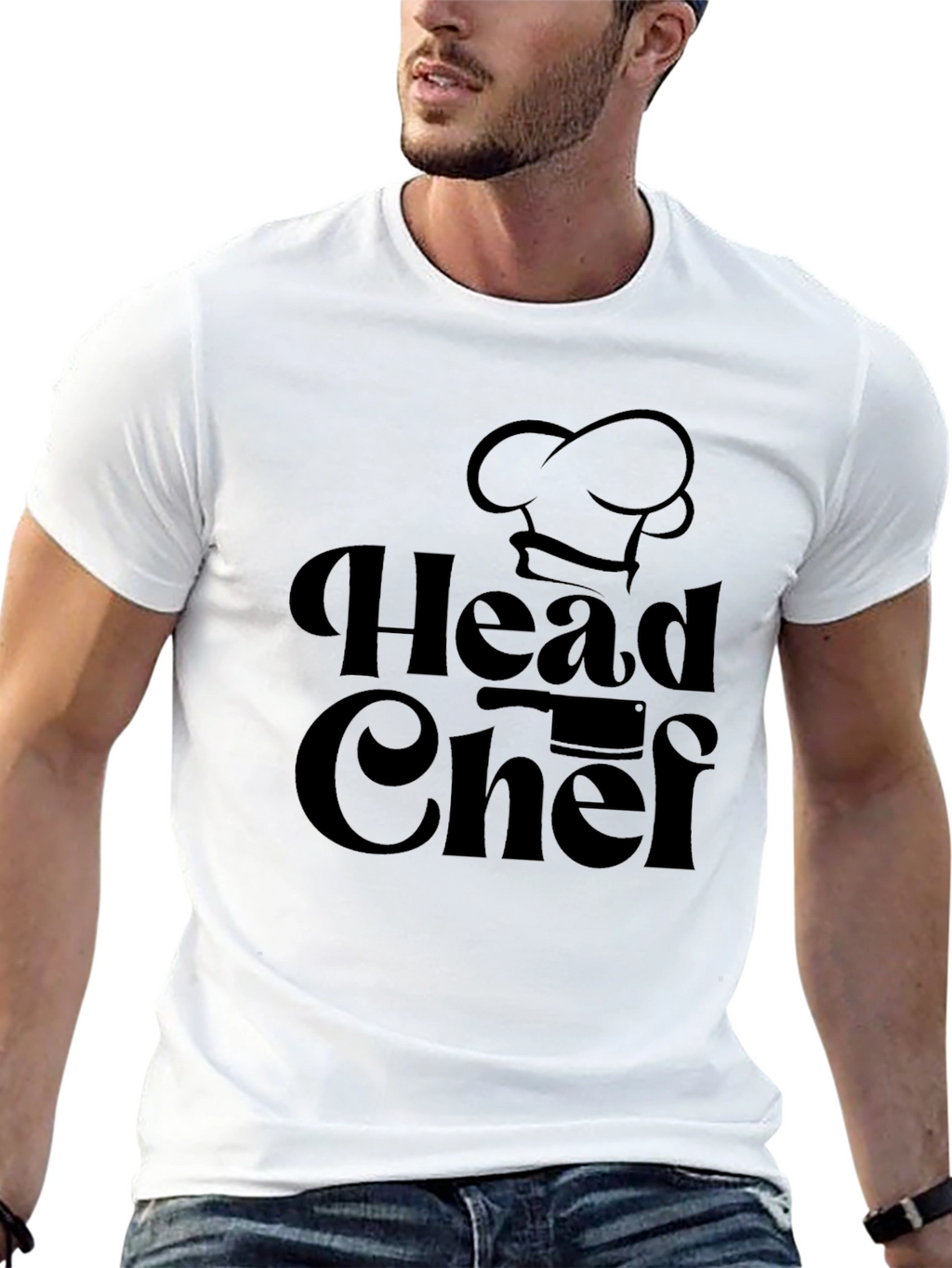 Head Chef Black Graphic Tee - Culinary Design