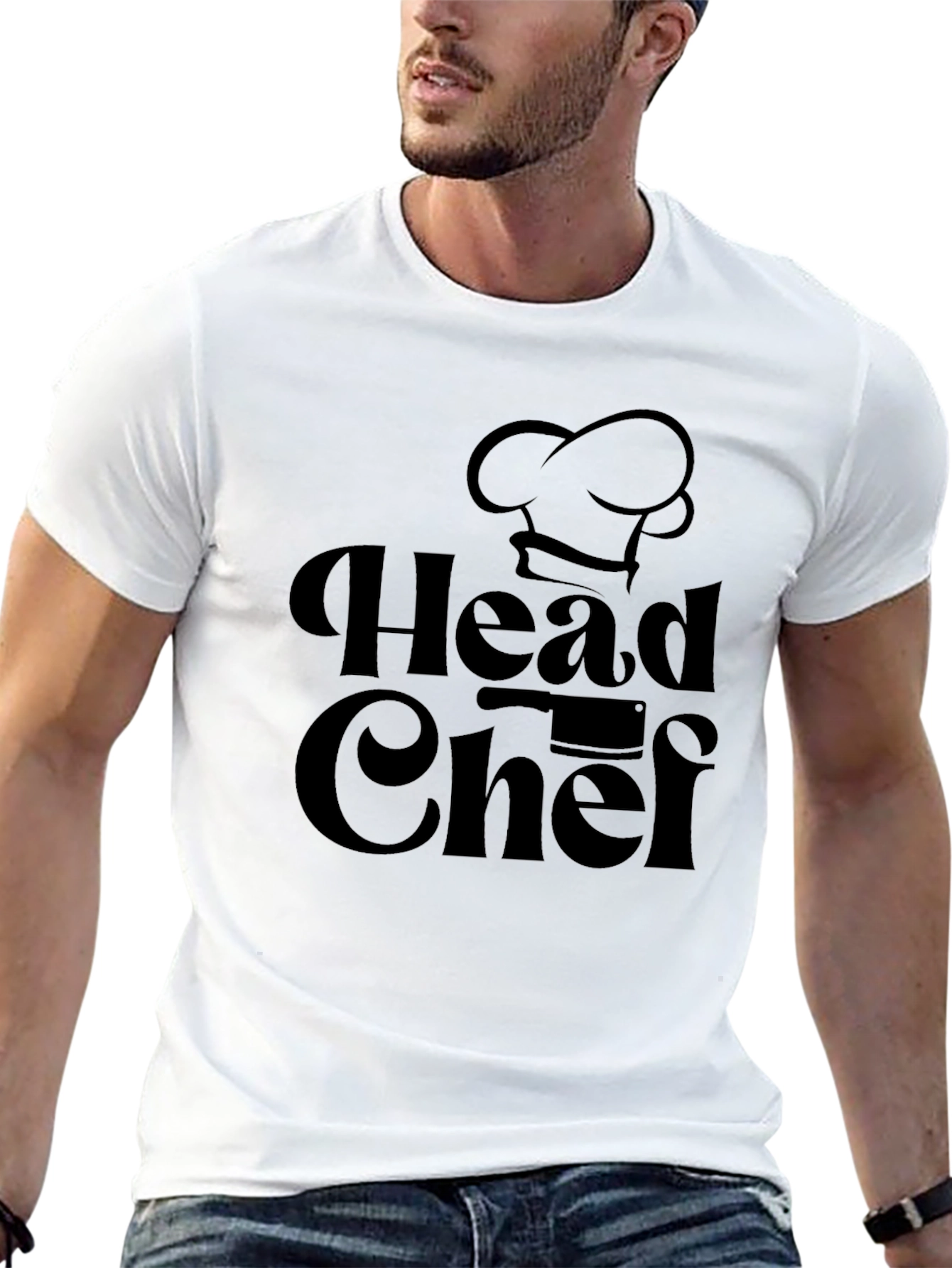 Head Chef Black Graphic Tee - Culinary Design