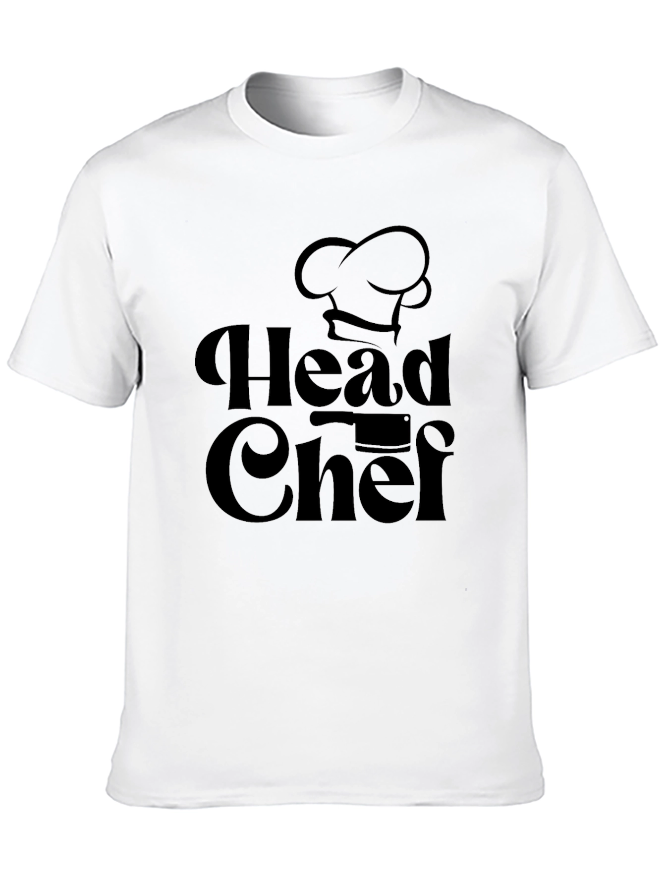 Head Chef Black Graphic Tee - Culinary Design