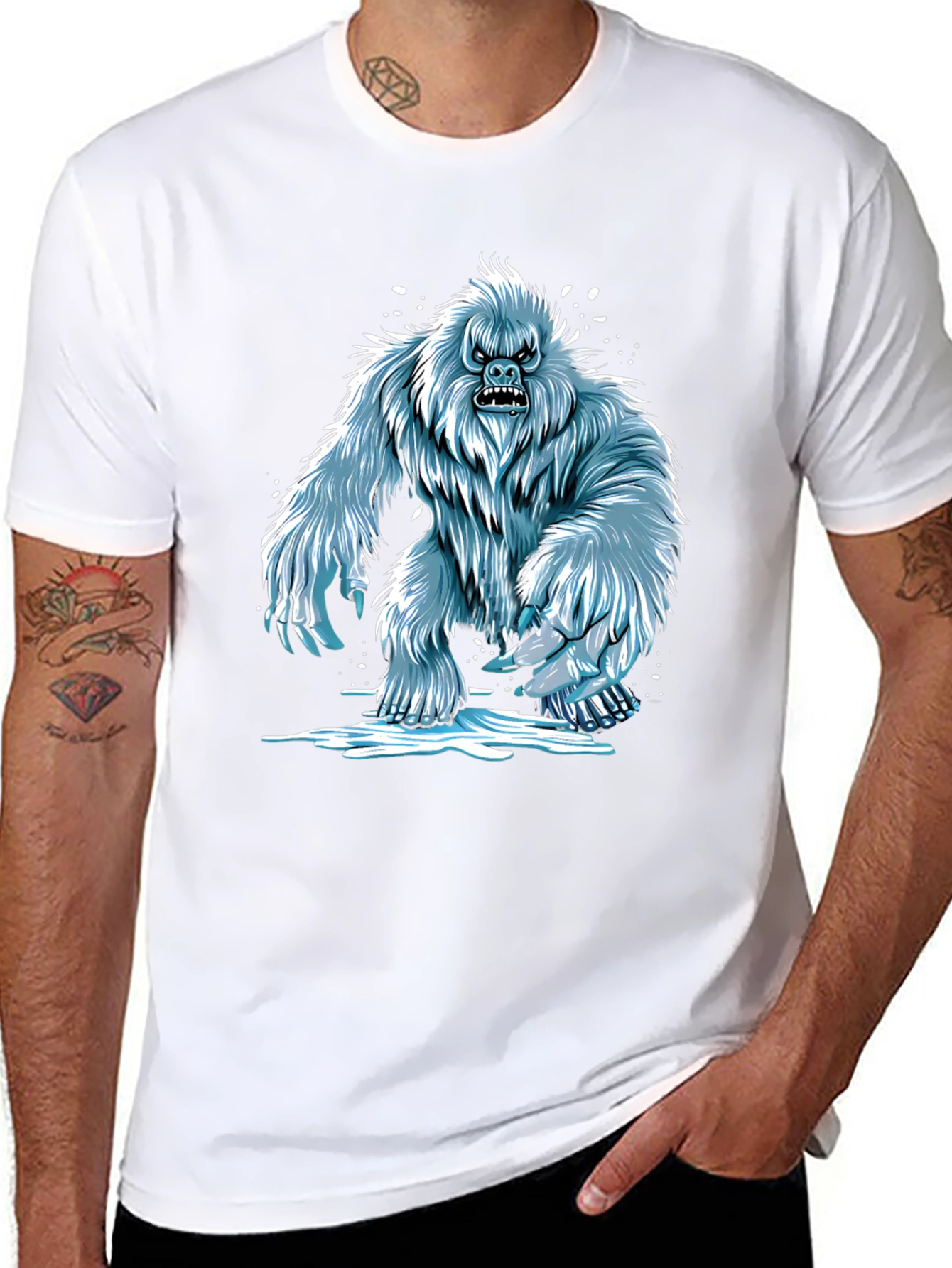 Yeti Graphic T-Shirt -  Cool Creature Tee