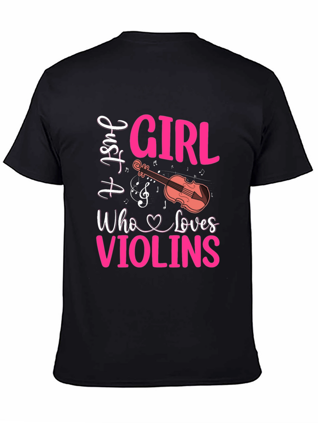 Just A Girl Who Loves Violins Graphic Tee