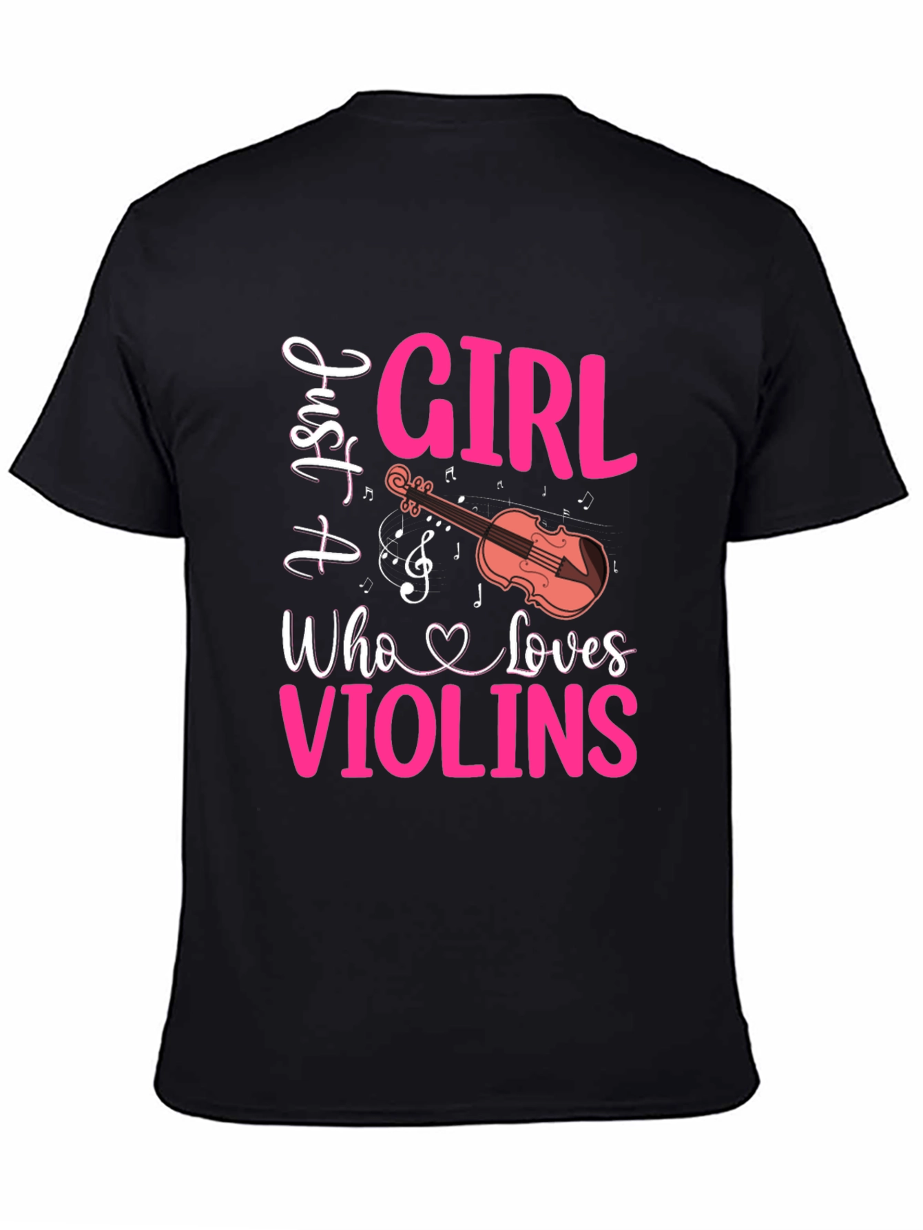 Just A Girl Who Loves Violins Graphic Tee