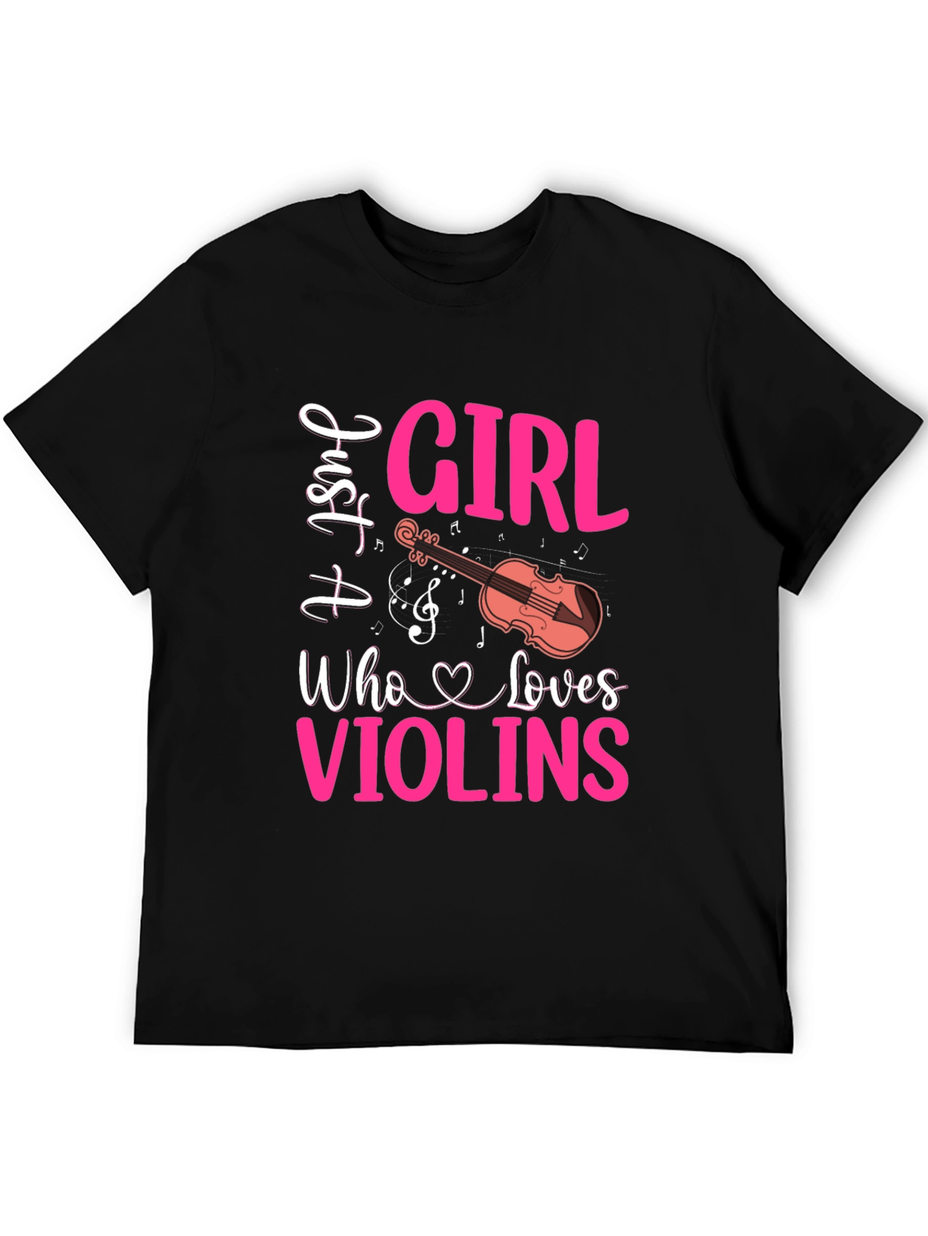 Just A Girl Who Loves Violins Graphic Tee