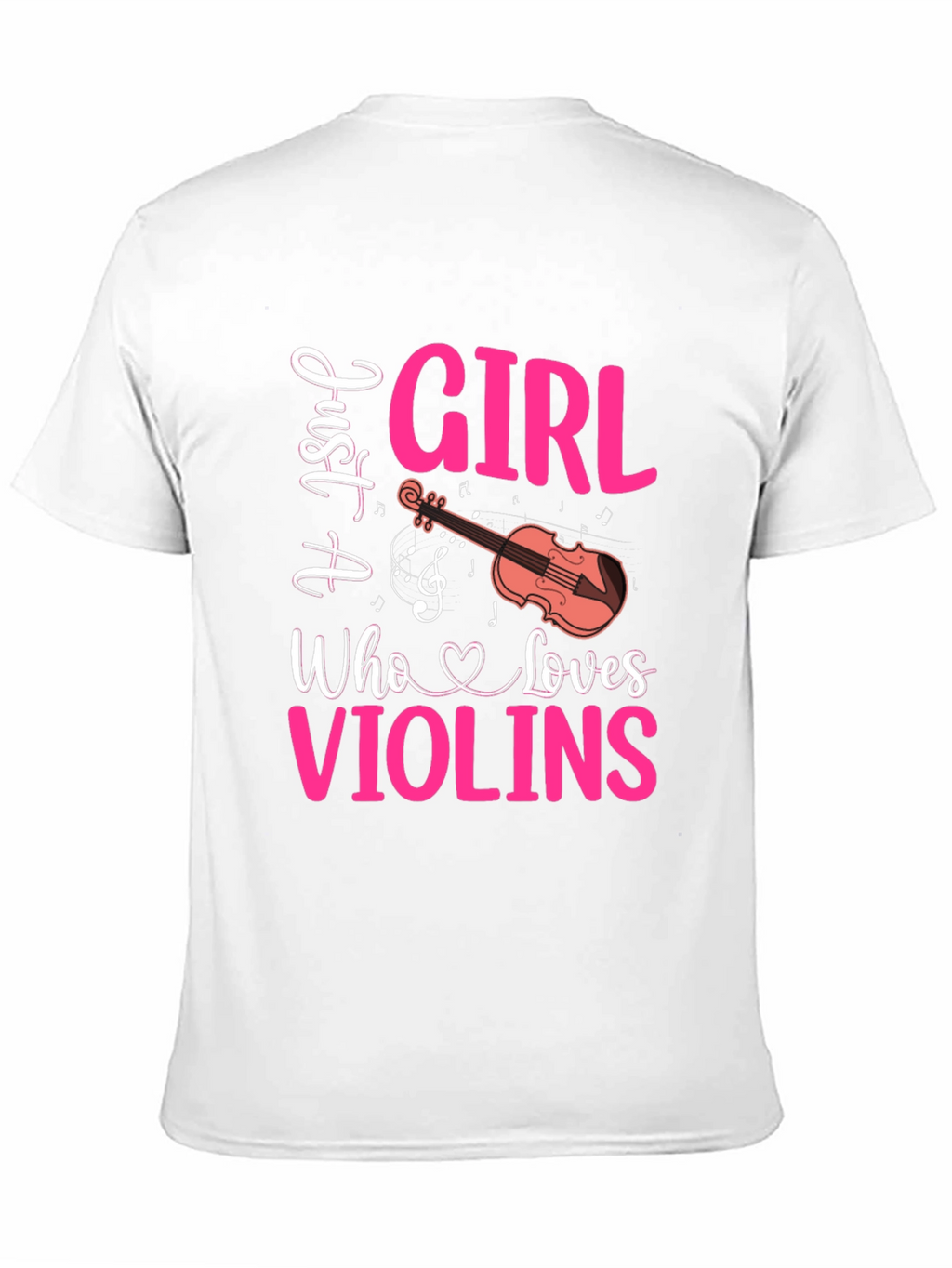 Just A Girl Who Loves Violins Graphic Tee