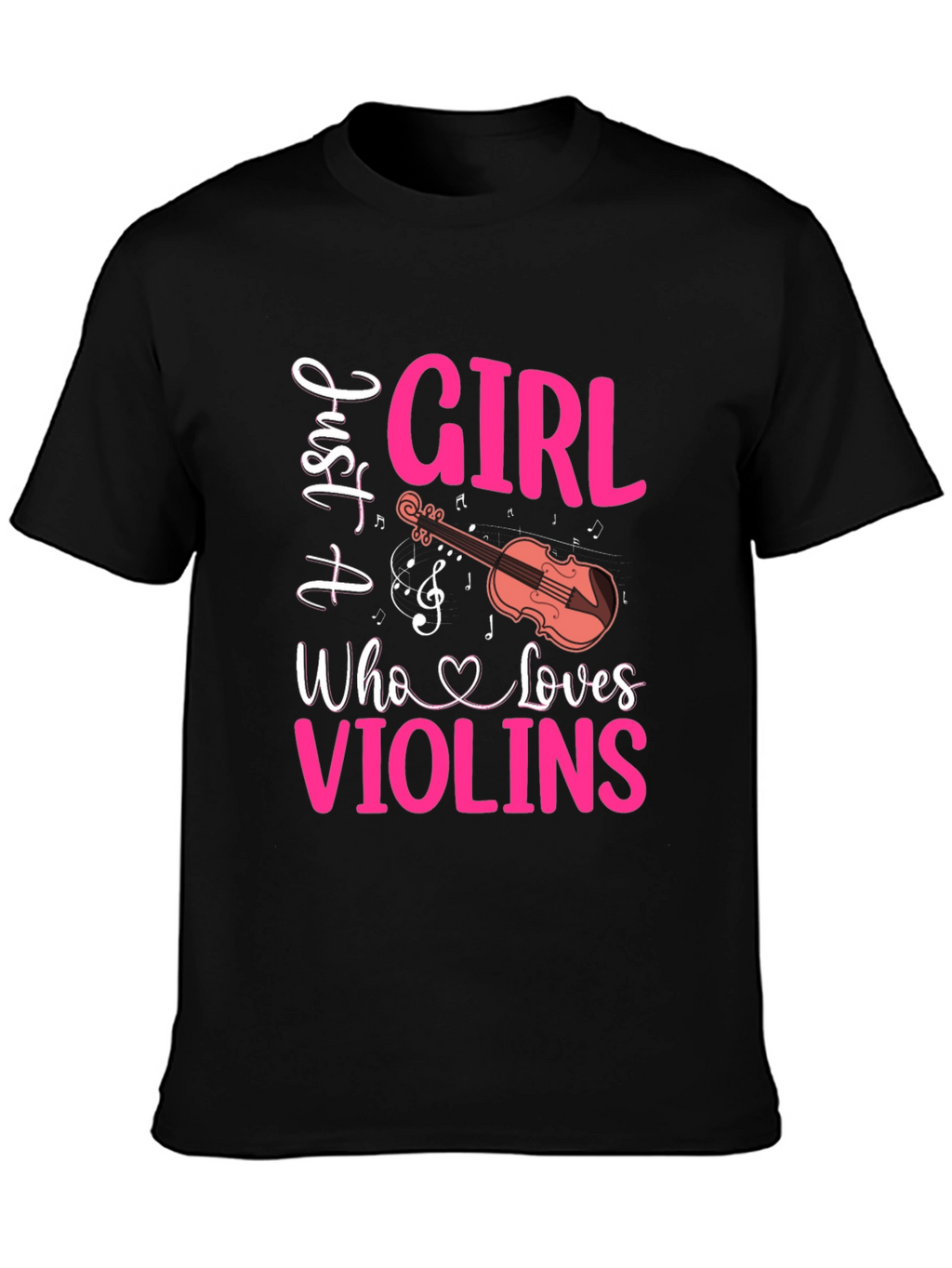 Just A Girl Who Loves Violins Graphic Tee