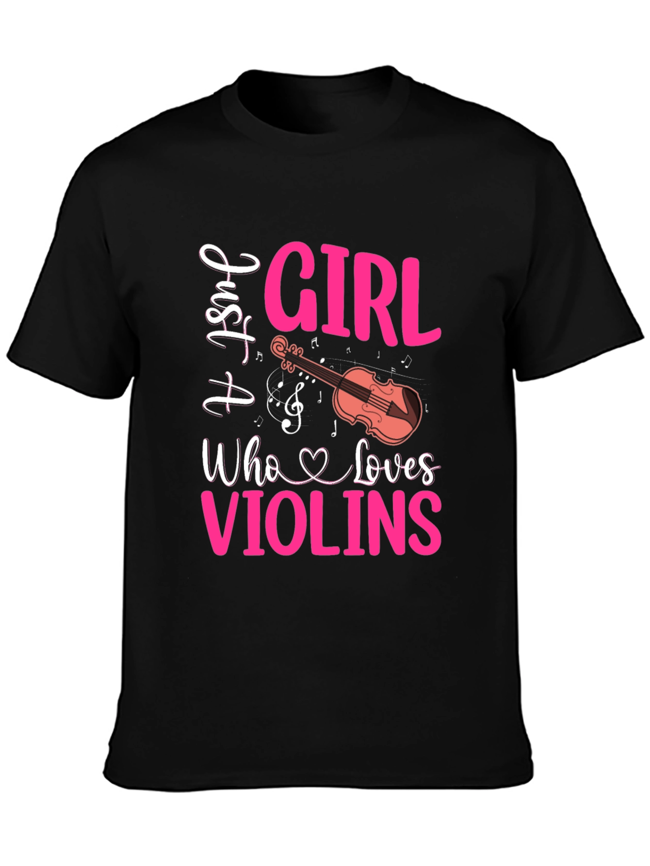 Just A Girl Who Loves Violins Graphic Tee