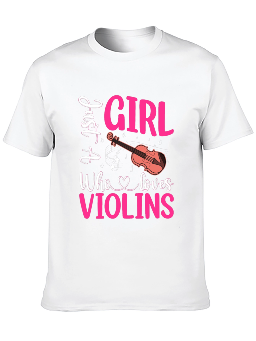 Just A Girl Who Loves Violins Graphic Tee
